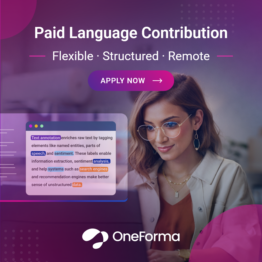 OneForma Global Facebook ad