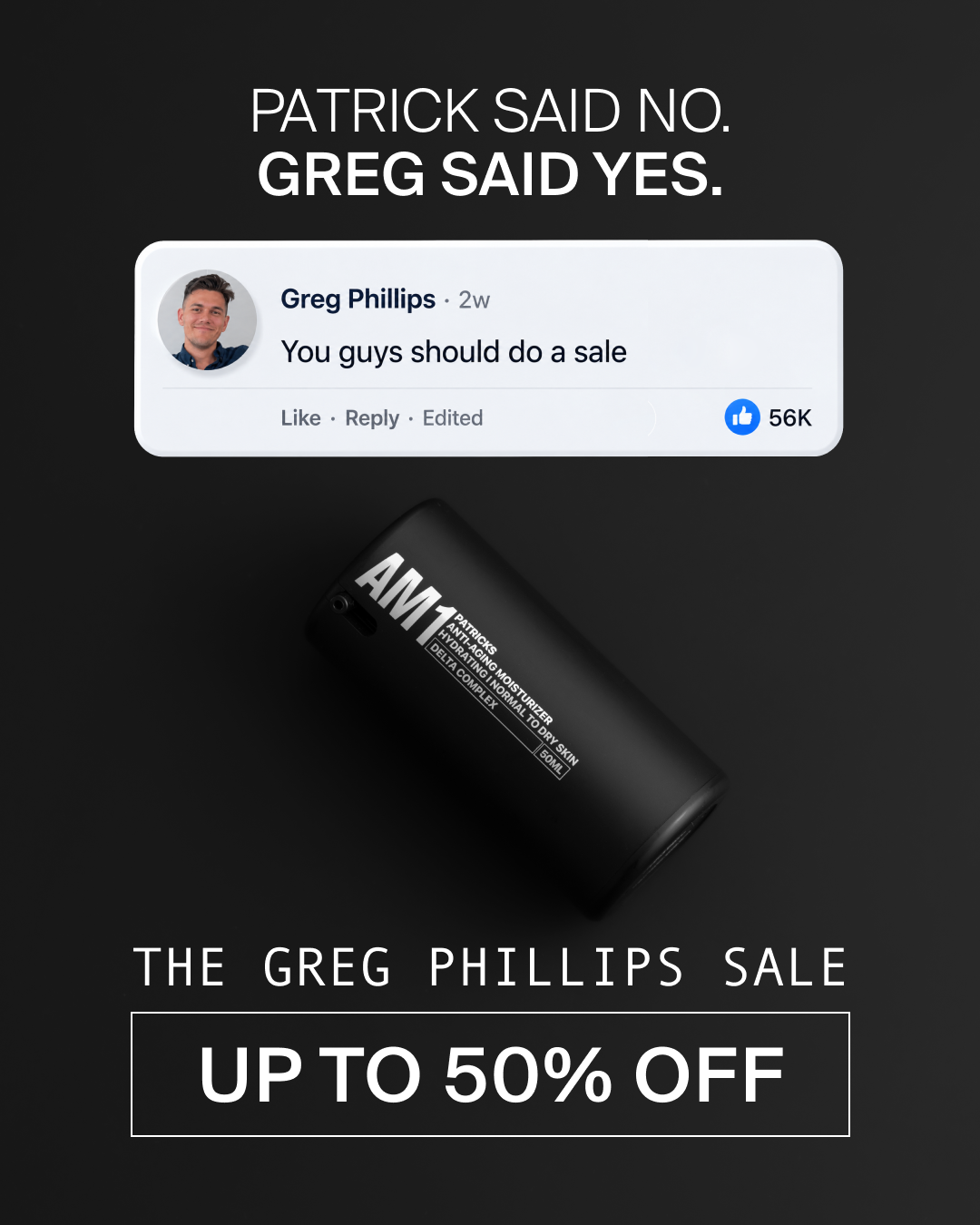 PATRICKS Facebook ad