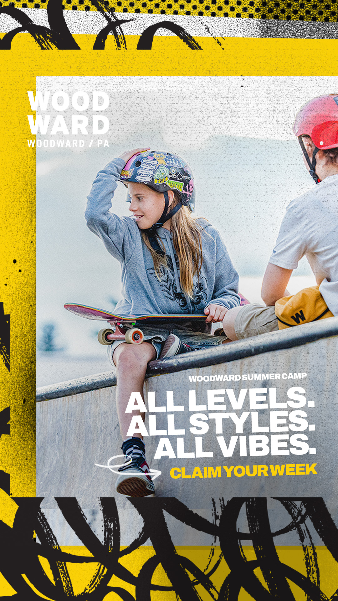 Woodward Camp Facebook ad from Feb 4, 2026