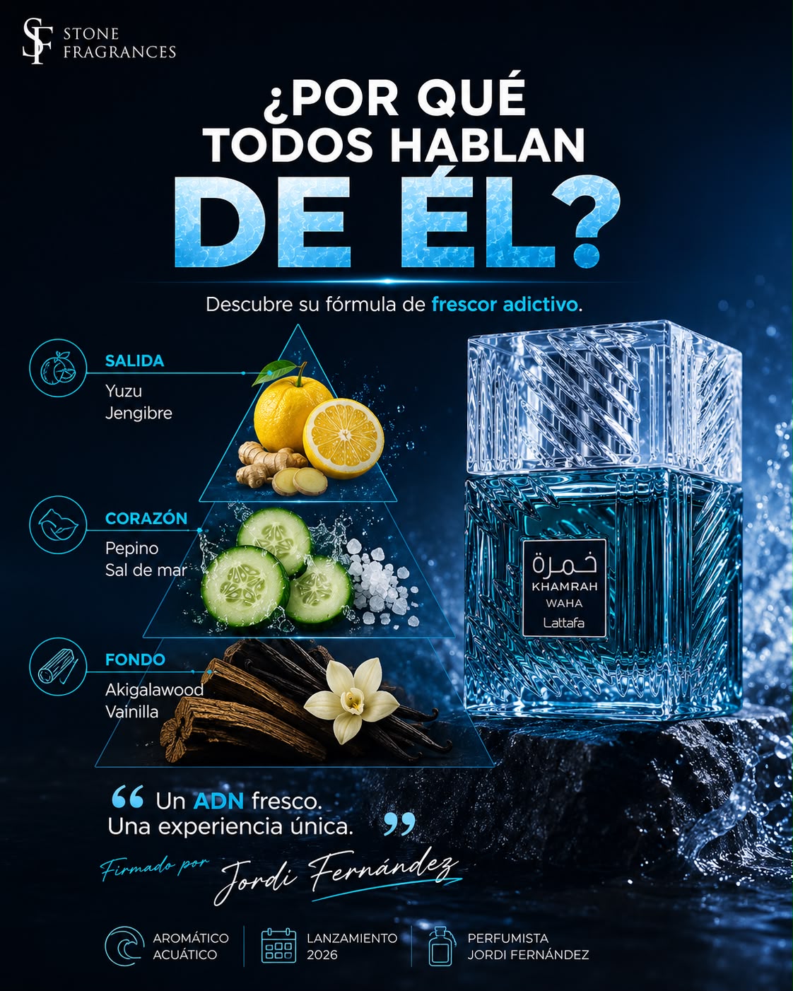 Stone Fragrances México Facebook ad: Huele Caro, paga barato