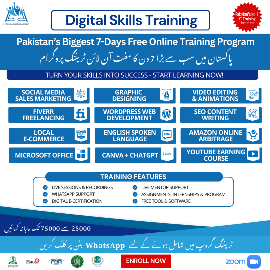 Learning with Earning Facebook ad