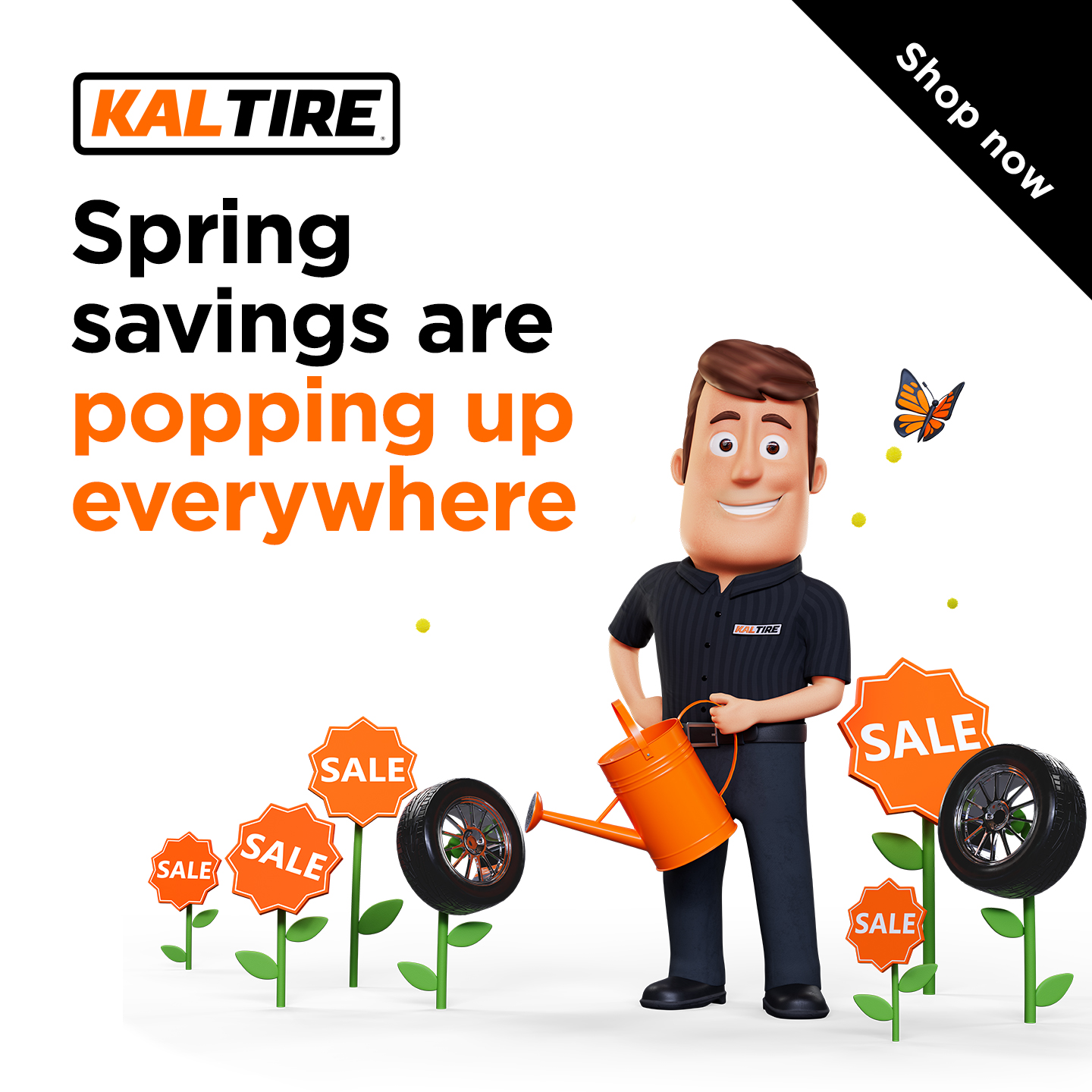 Kal Tire Facebook ad: Spring is a great time to upgrade your…