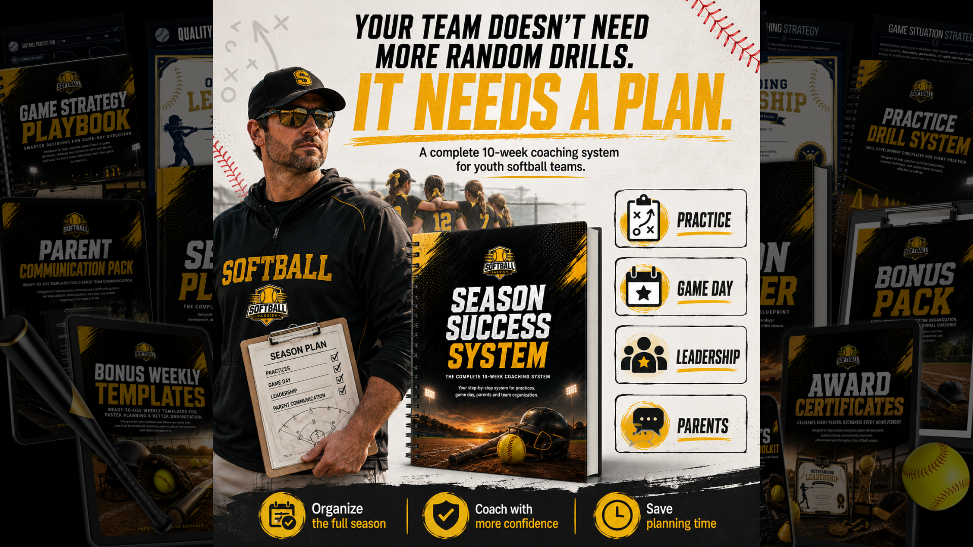 Softballpassion Facebook ad: Your Team Doesn’t Need More Practice. It Needs a Better…