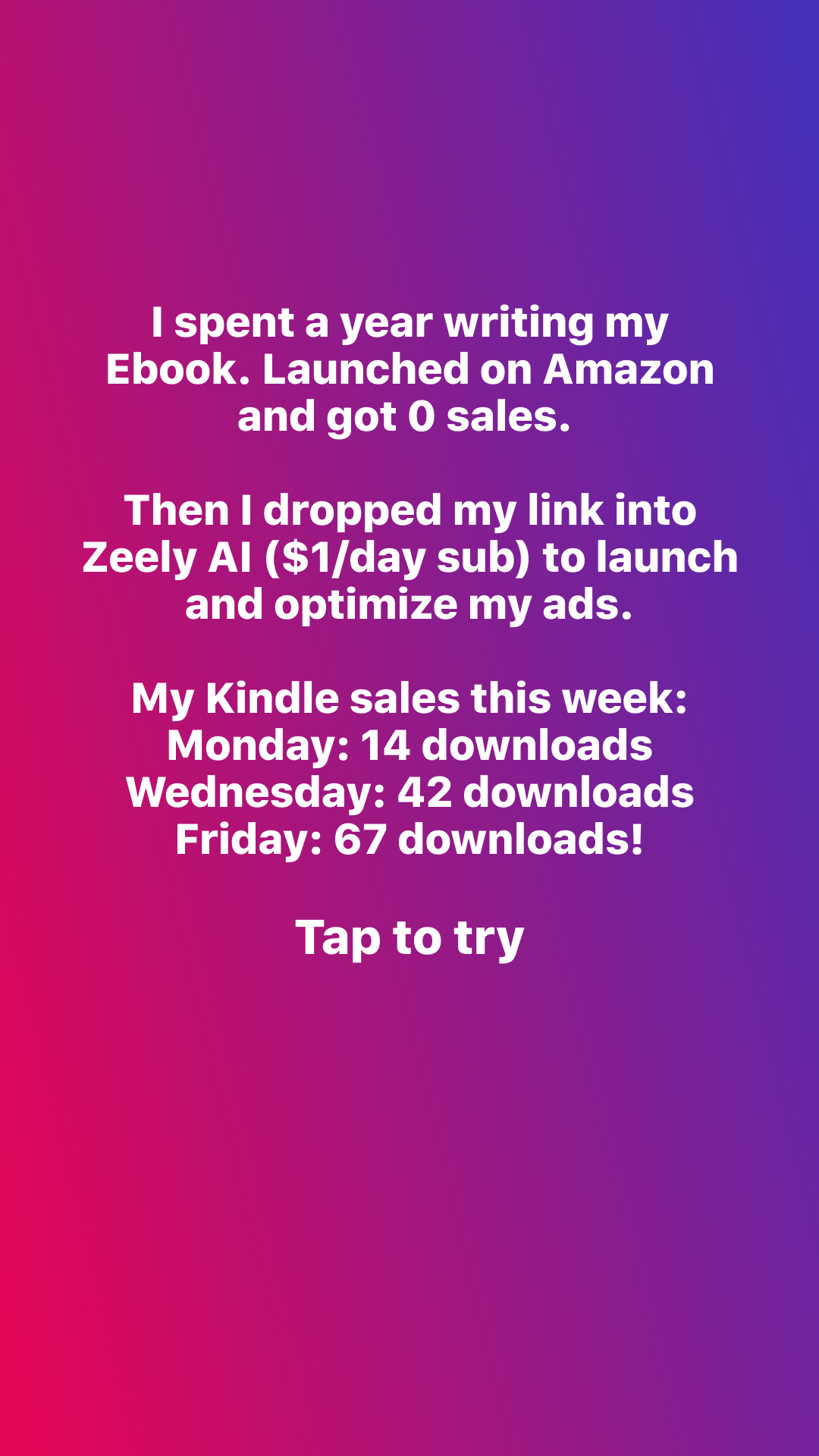 Zeely Facebook ad