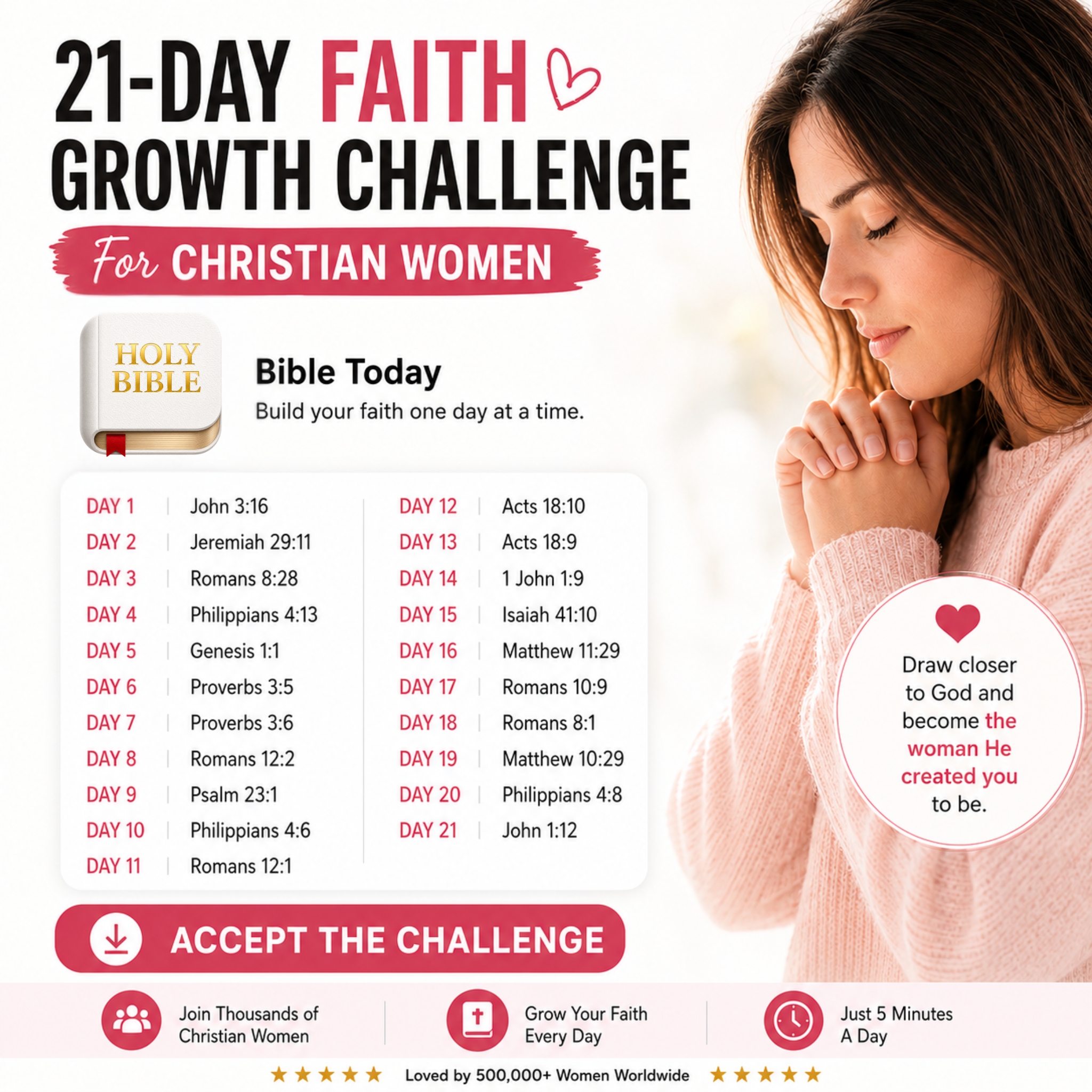 Bible Today Facebook ad: Turn Screen Time Into Scripture Time
