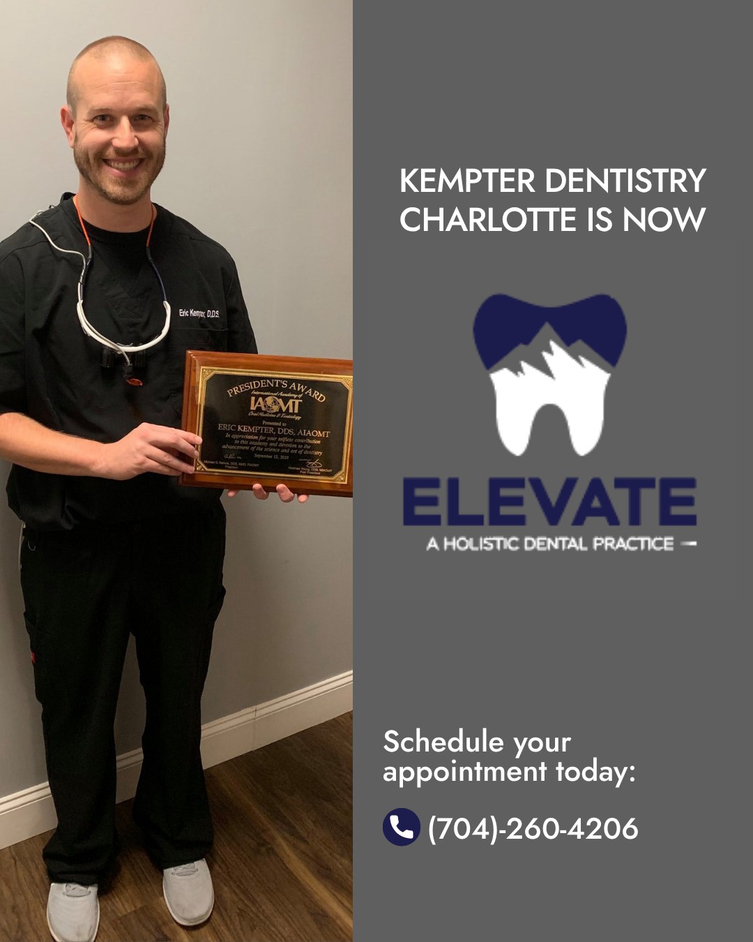 Elevate Holistic Dental Facebook ad: Kempter Dentistry - Charlotte is now Elevate Holistic…