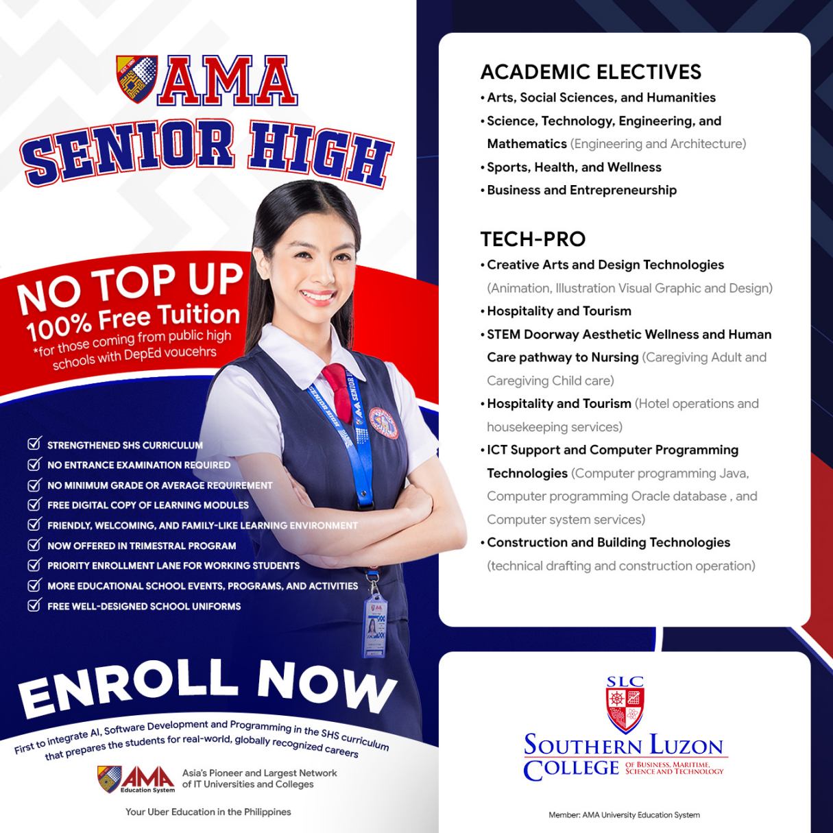 Southern Luzon College - Cavite Facebook ad