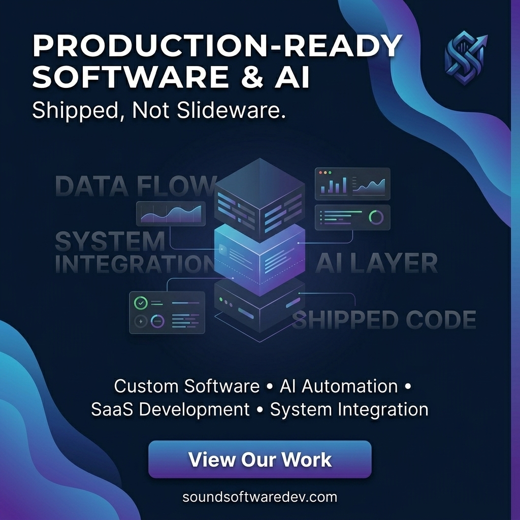 Sound Software Development Facebook ad: Professional