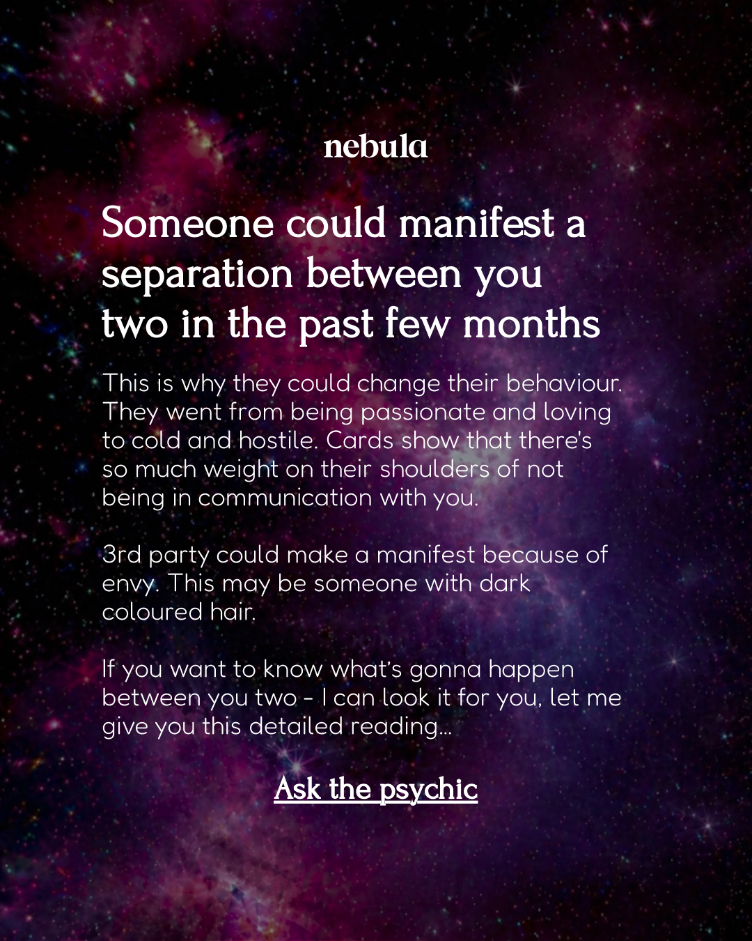 Your Relationship Advisor Facebook ad