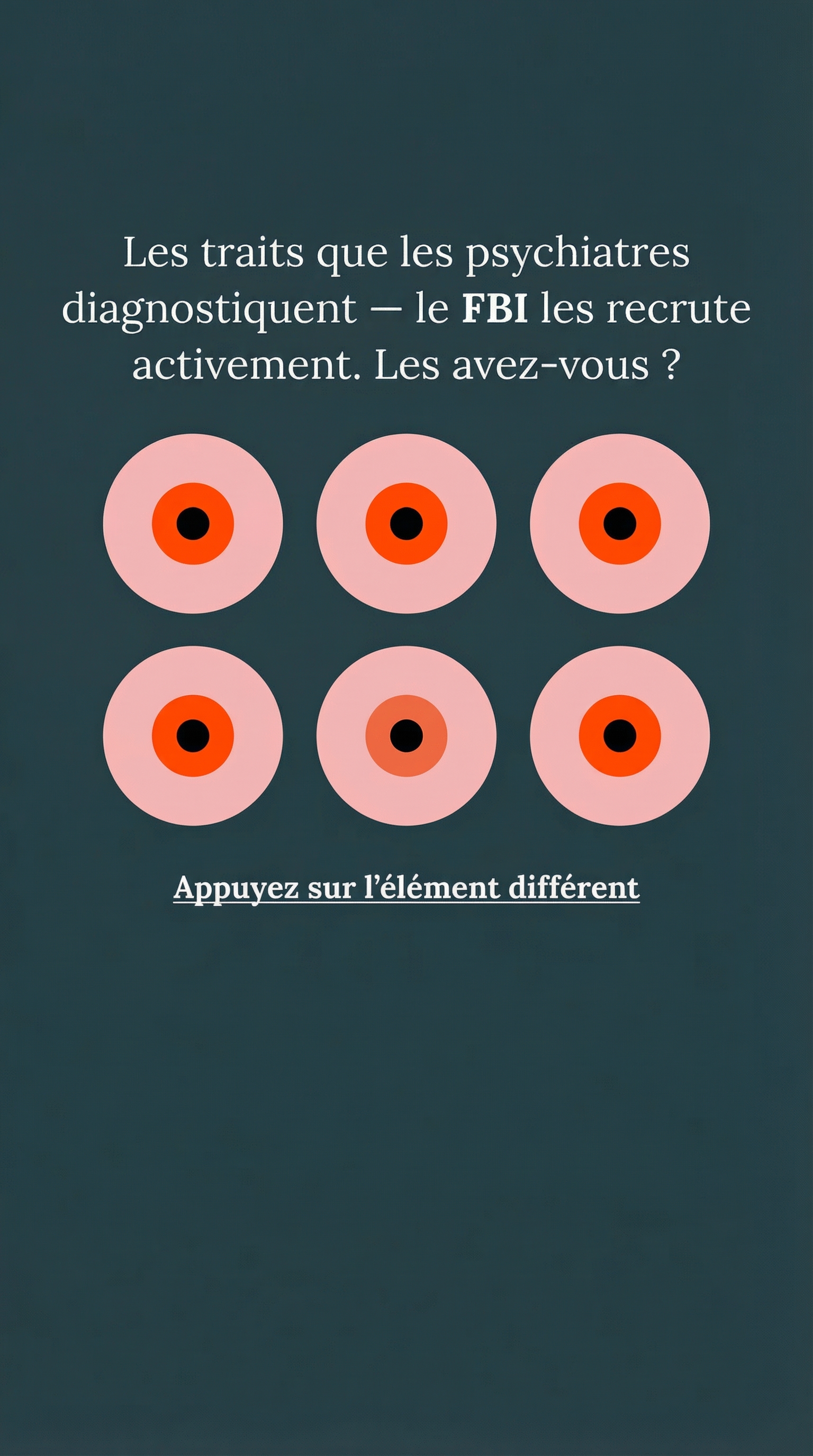 International IQ test Facebook ad