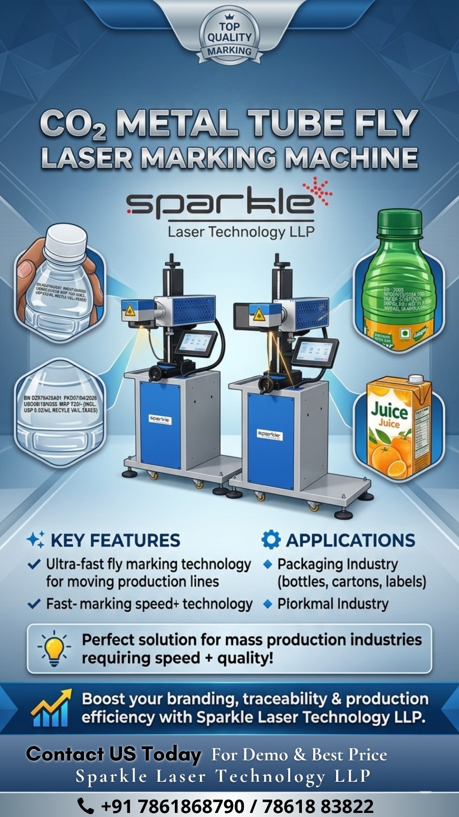 Sparkle Laser Technology LLP Facebook ad: Boost Your Production Efficiency
