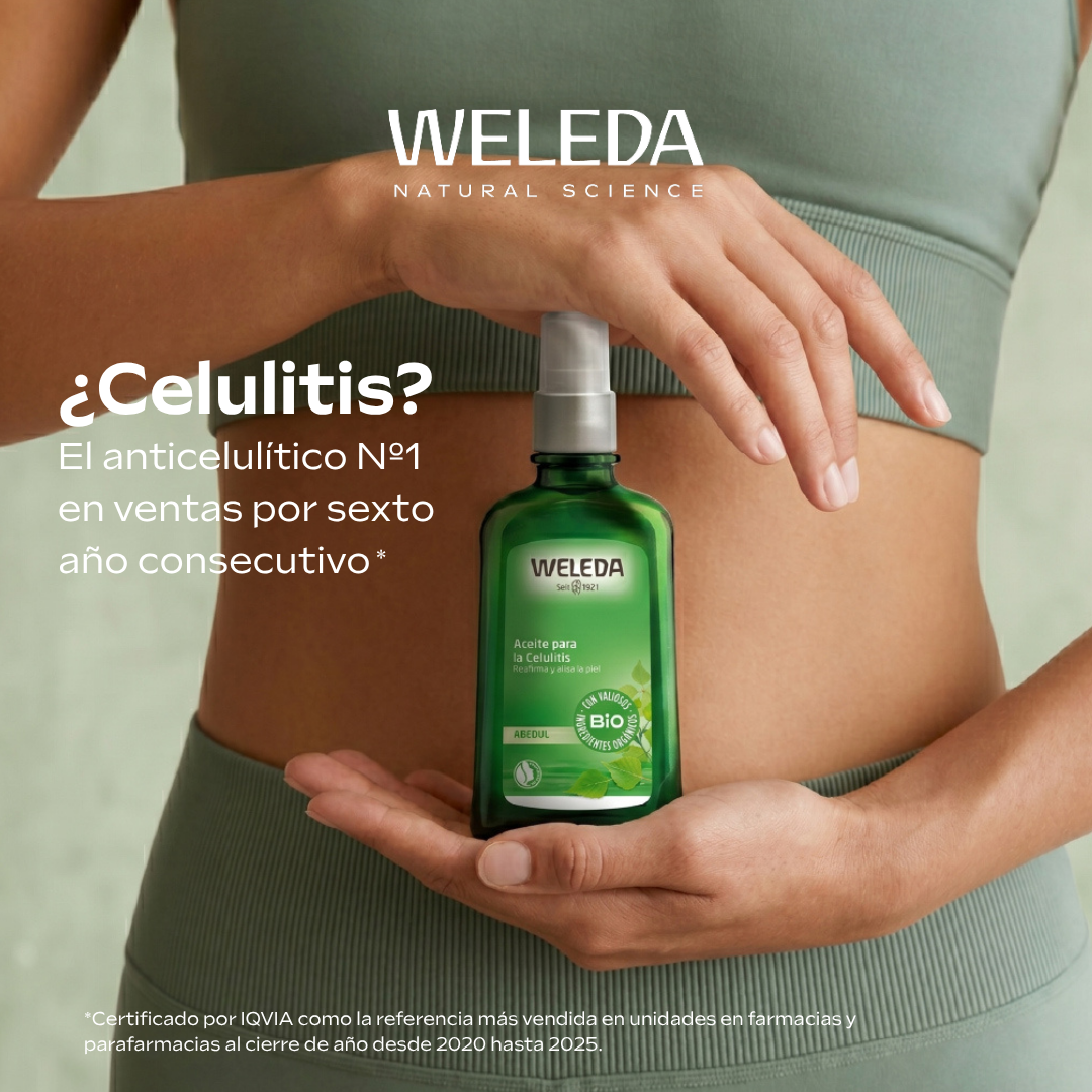Weleda Facebook ad: El aceite que reduce la celulitis