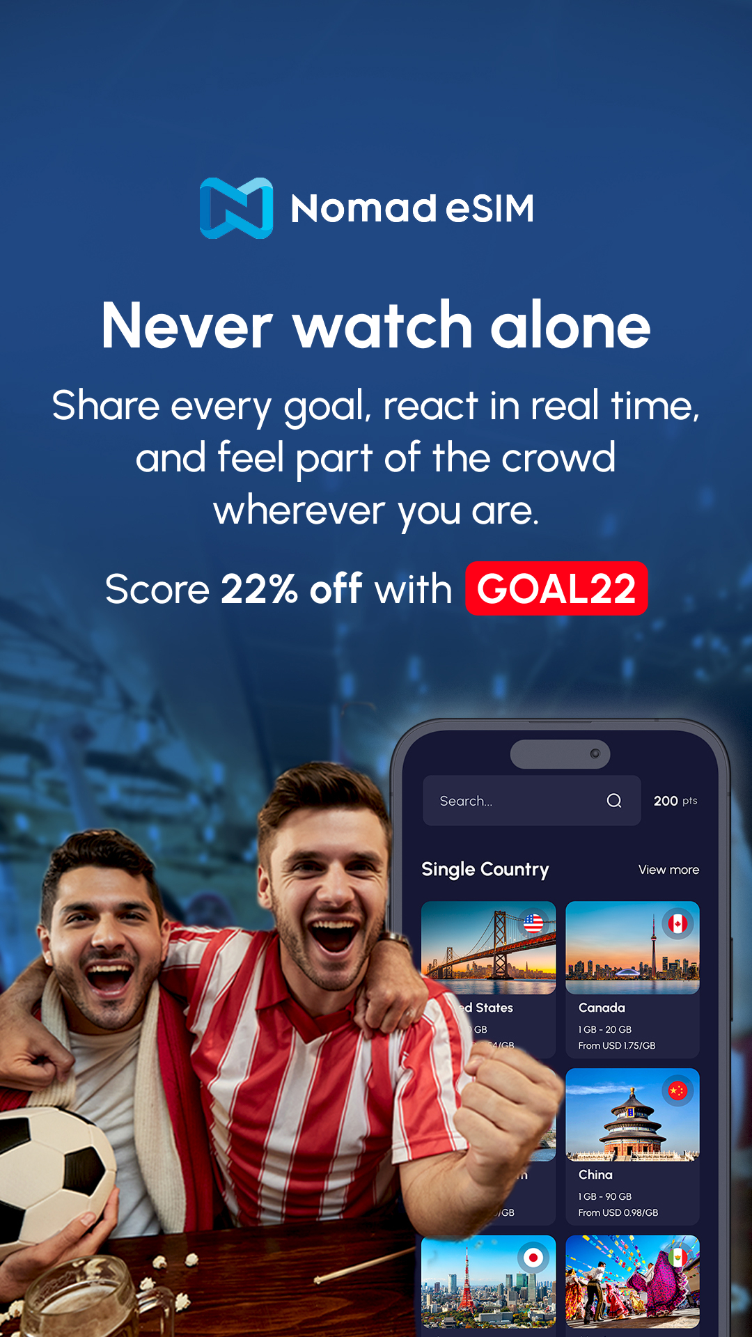 Nomad Esim Facebook ad