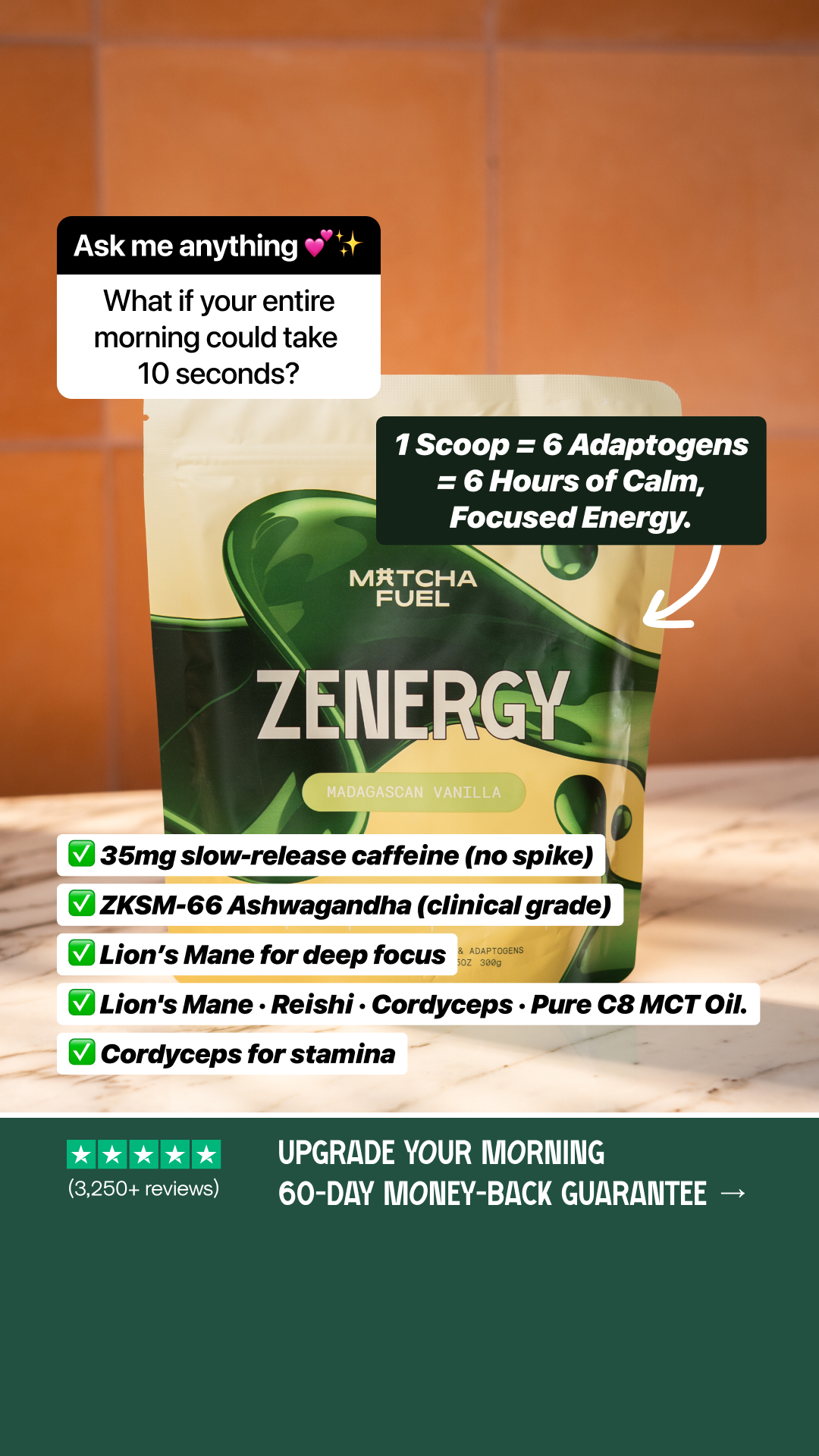 Matcha Fuel Facebook ad