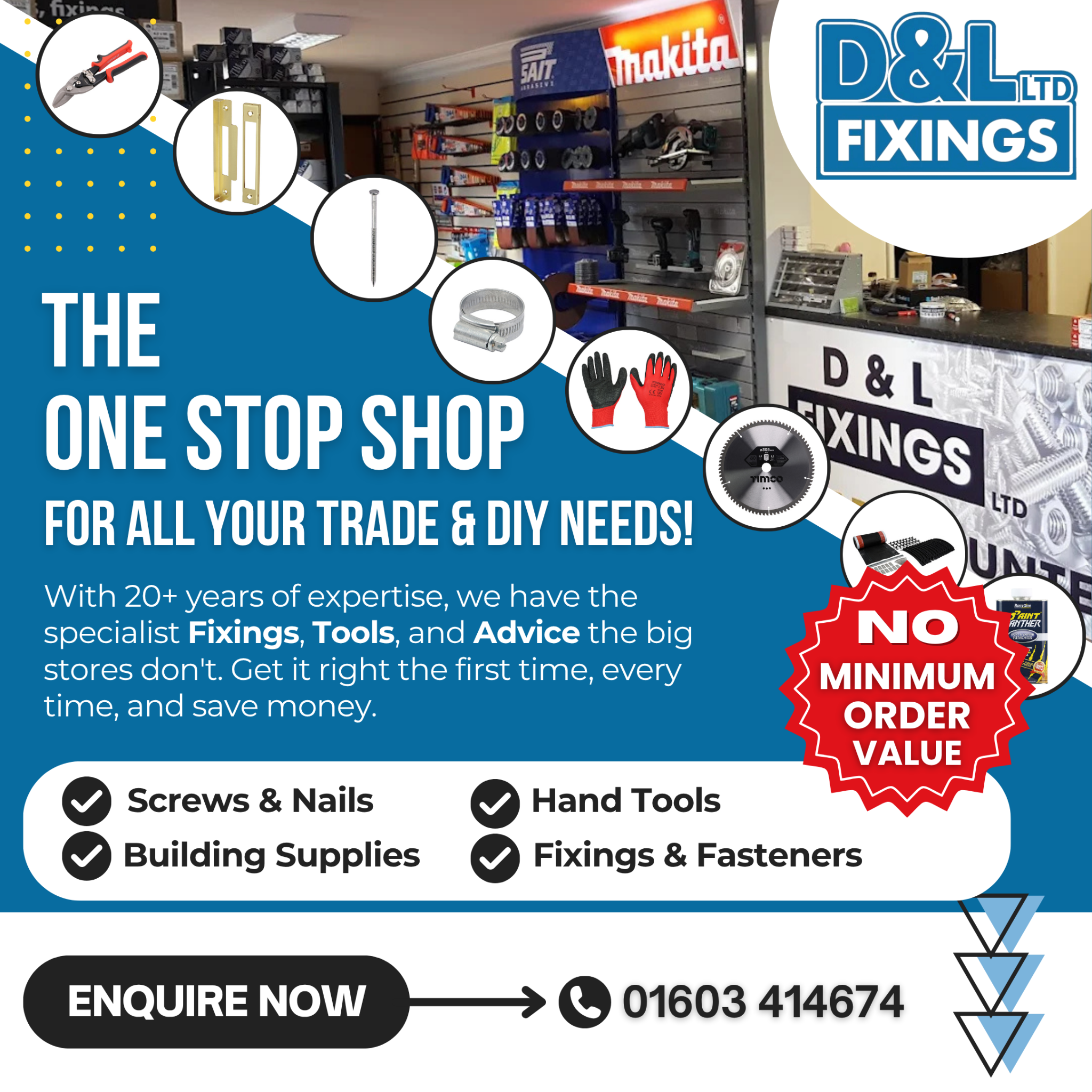 D & L Fixings Ltd Facebook ad