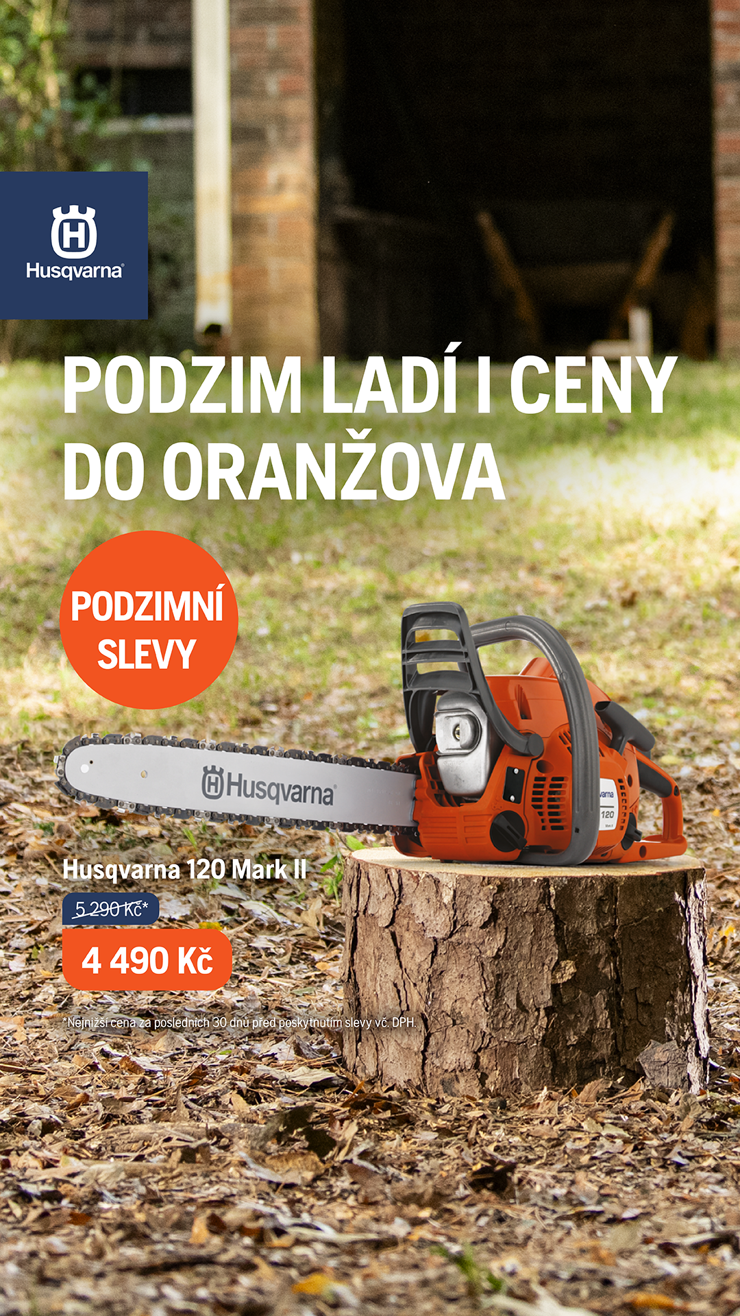 Husqvarna Česko Facebook ad: Podzimní slevy!