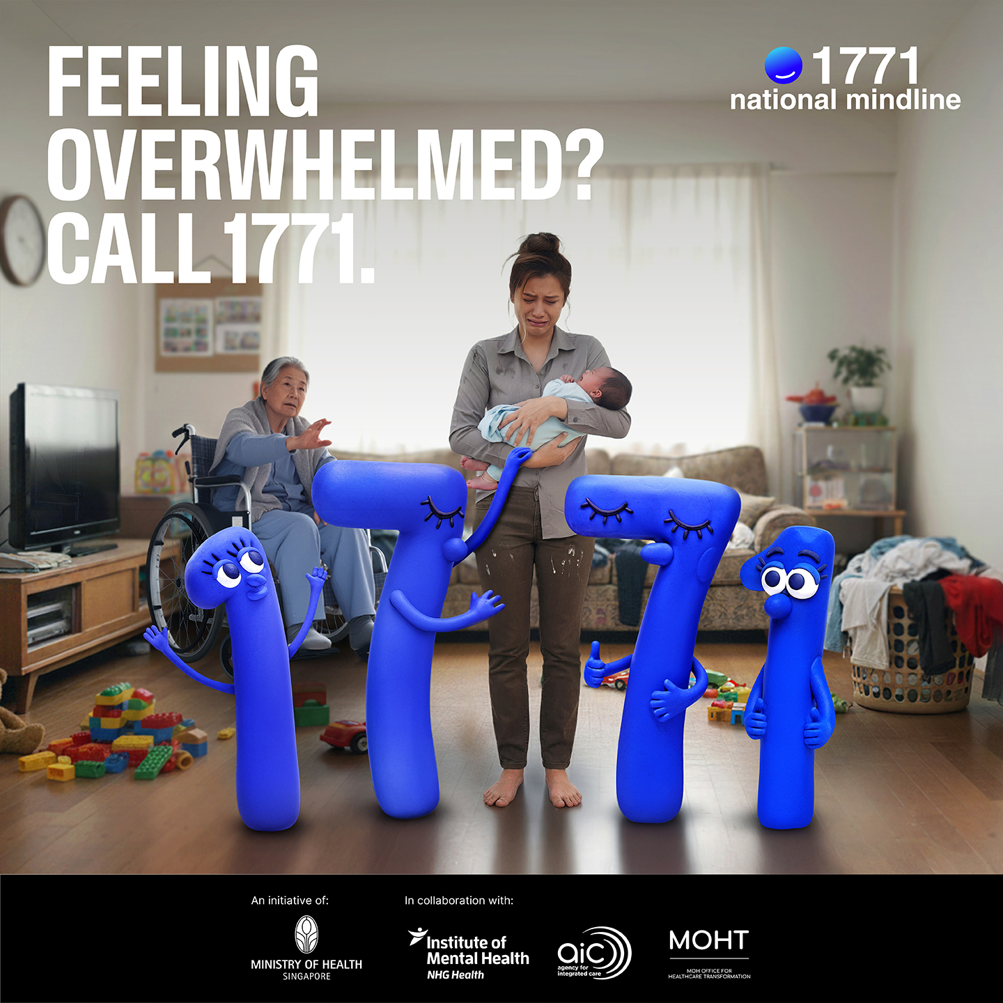 Institute of Mental Health Singapore Facebook ad: Call 1771, first stop for mental health