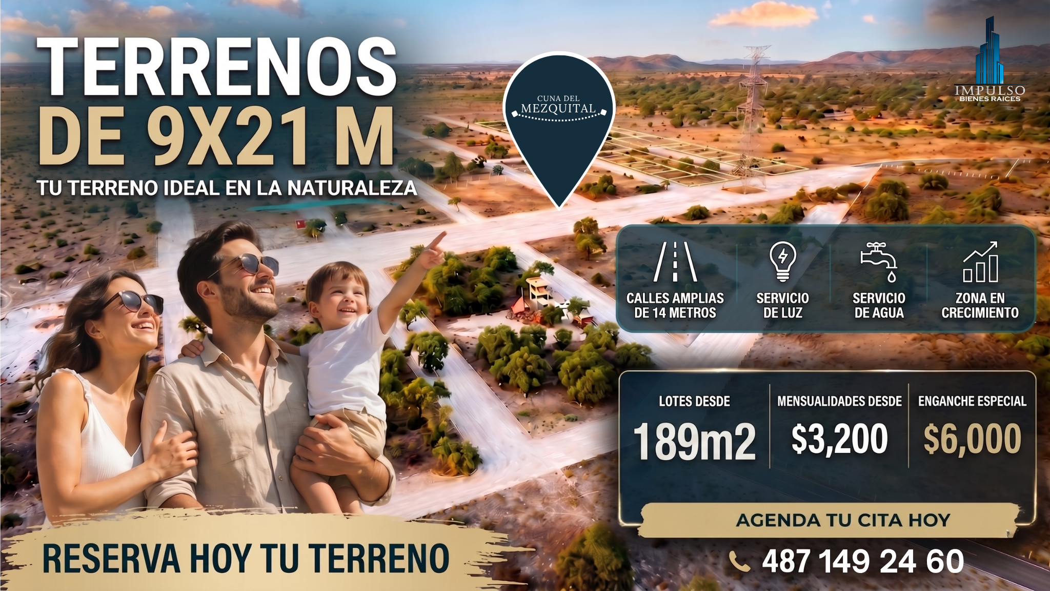 Impulso Bienes Raíces Facebook ad: Chatea con nosotros