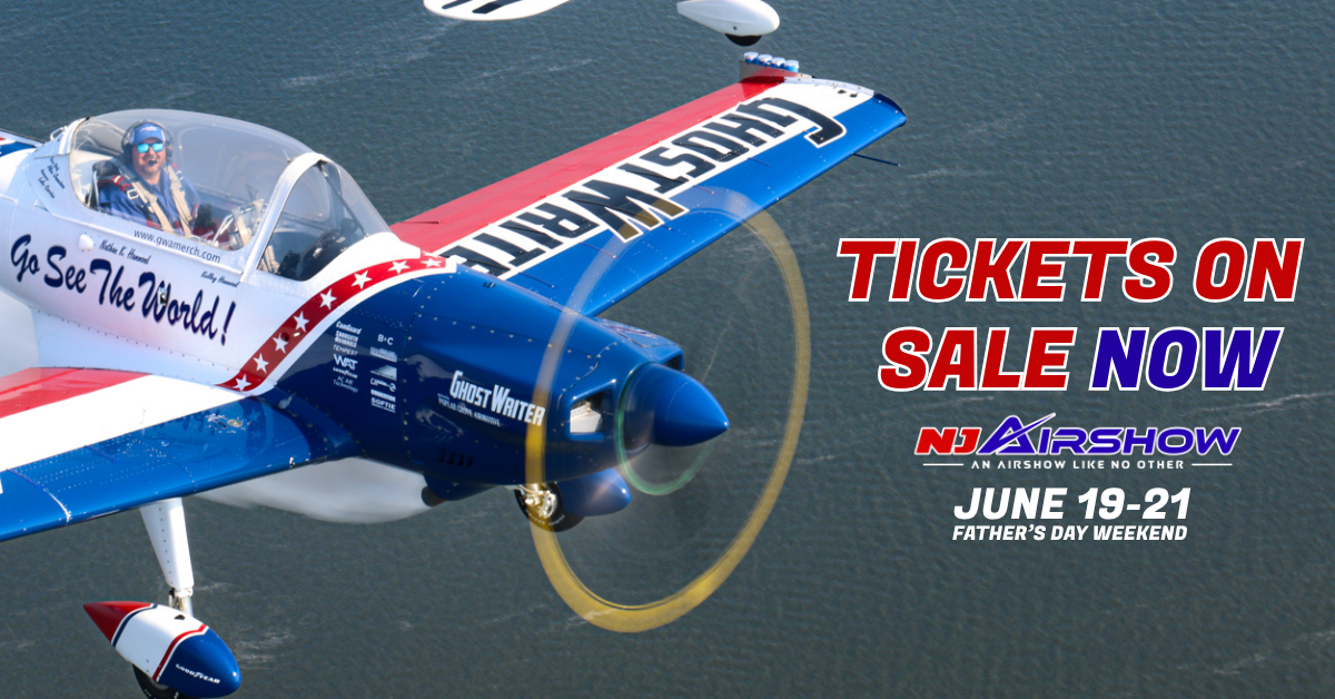 NJ Air Show Facebook ad from Apr 20, 2026