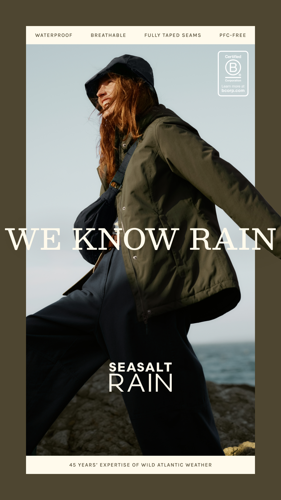 Seasalt Cornwall Facebook ad: Seasalt Rain