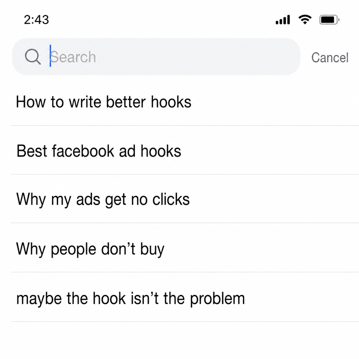 Anglestic Facebook ad