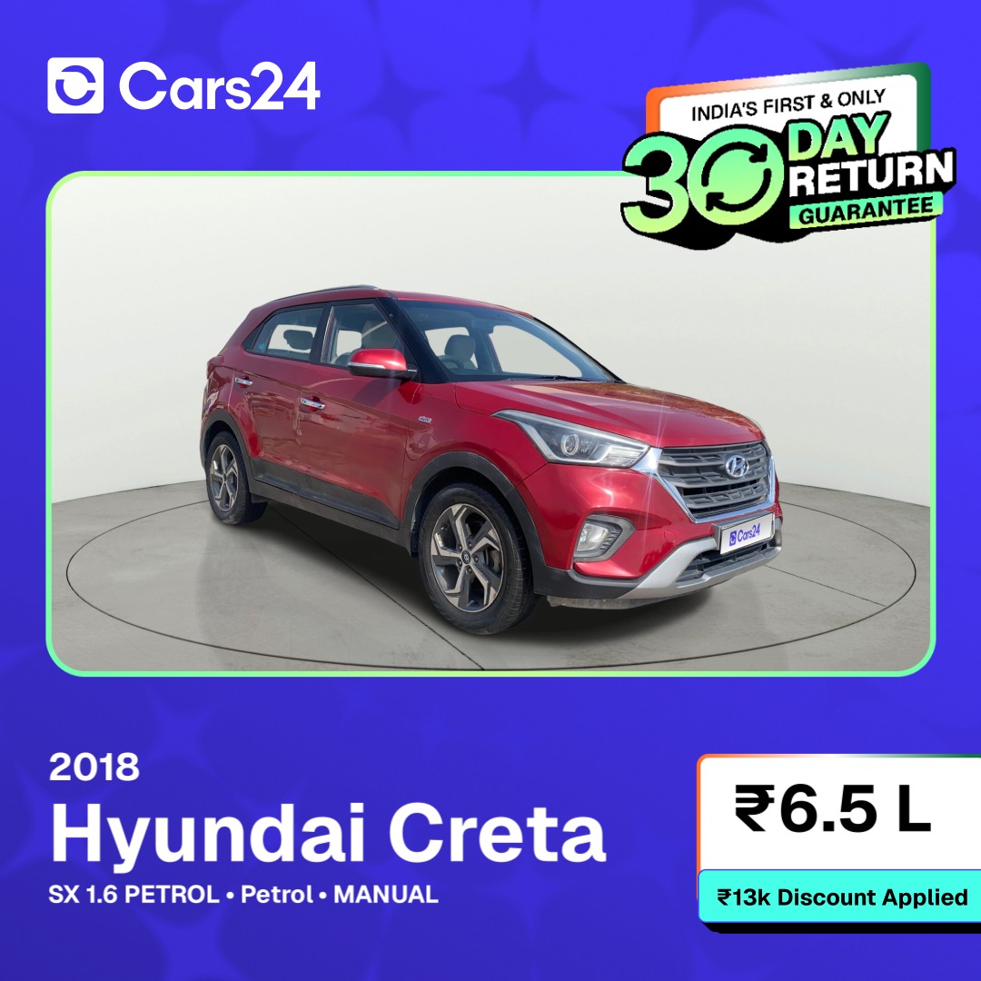Cars24New Facebook ad: Buy from 100% Verified Pre-Owned Cars