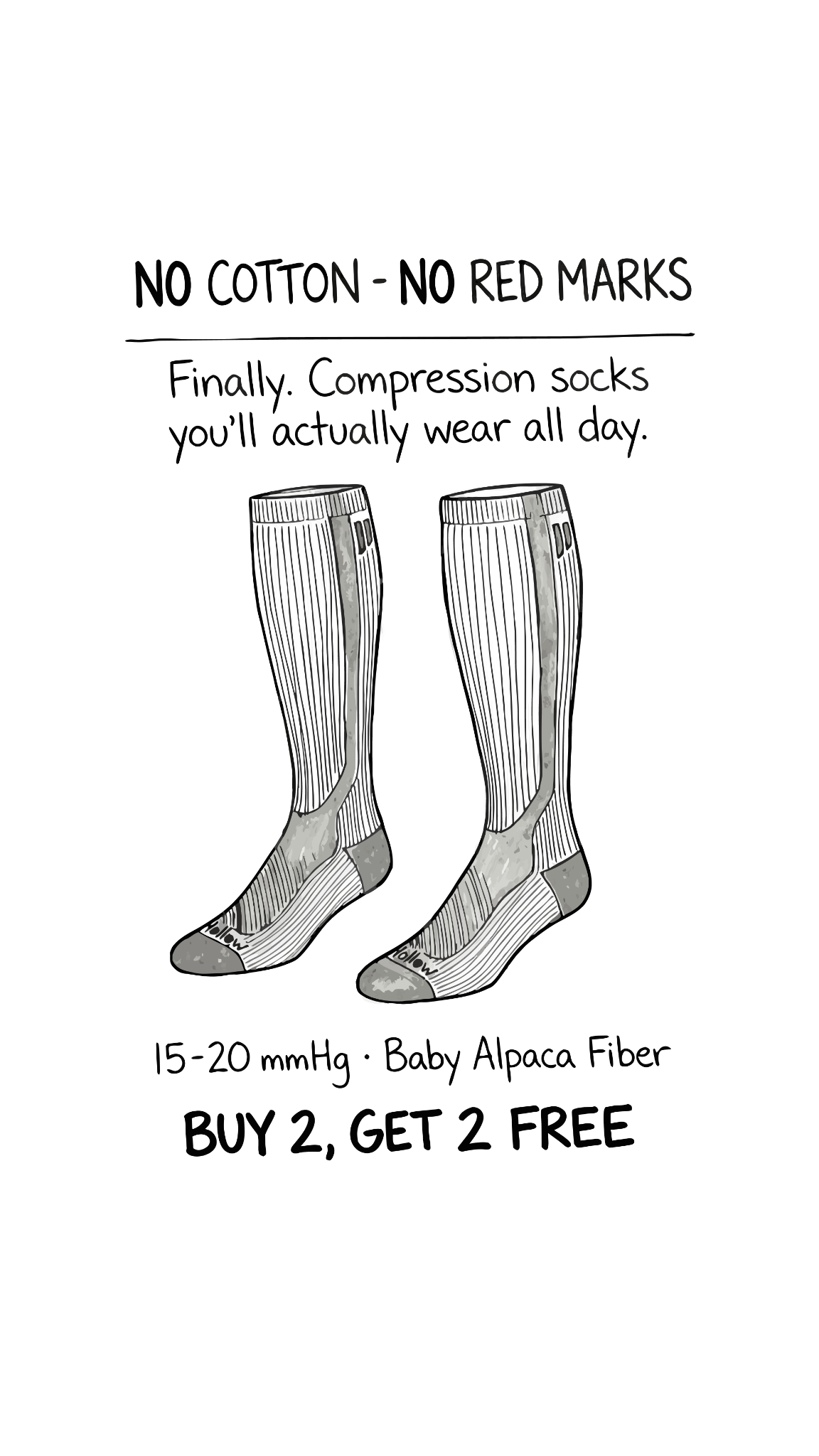 Hollow Alpaca Socks Facebook ad