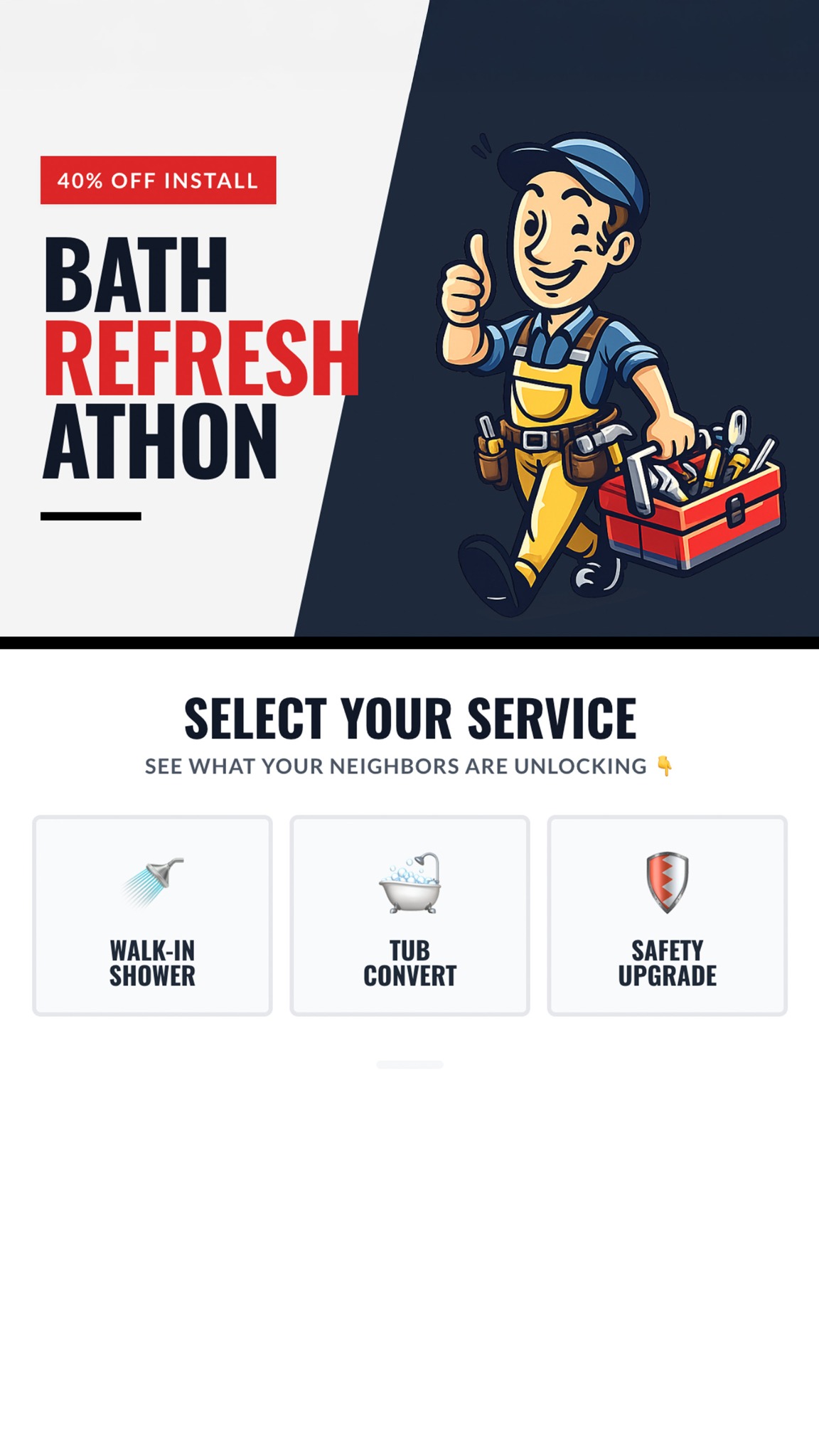 ImproveIt Bath Remodel Program Facebook ad