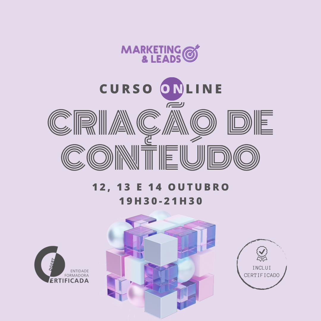 Marketing and Leads Facebook ad: Curso de Criação de Conteúdo - Online