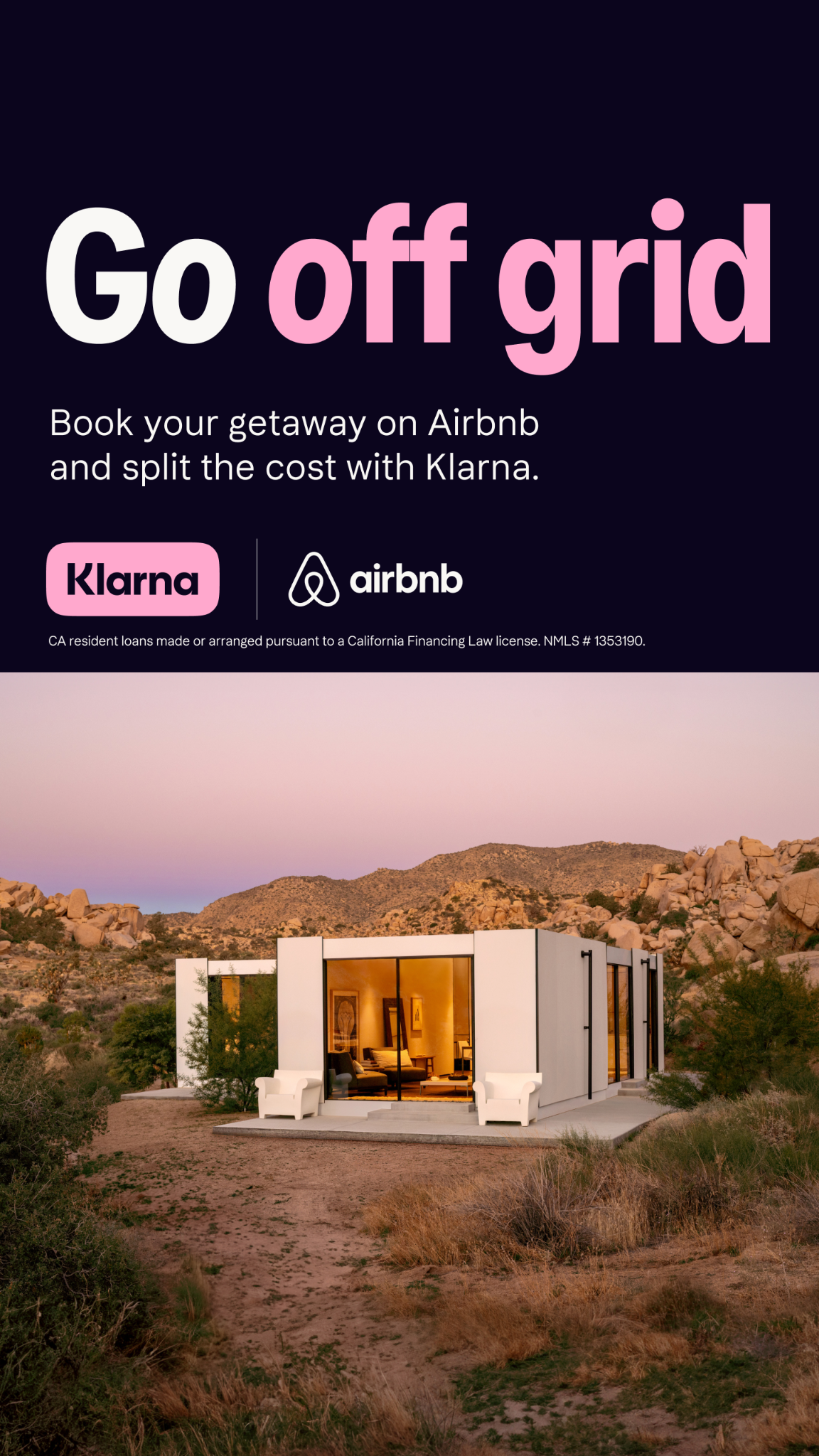 Airbnb Facebook ad
