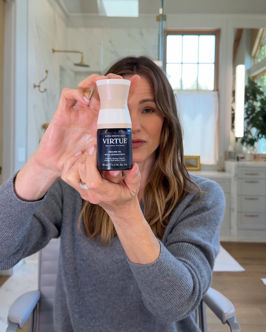 Virtue Labs Facebook ad: Award-Winning Hair Repair