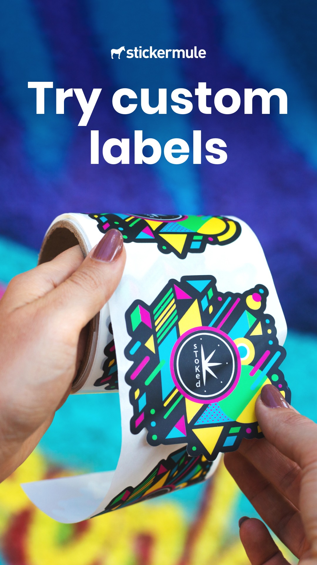 Sticker Mule Facebook ad