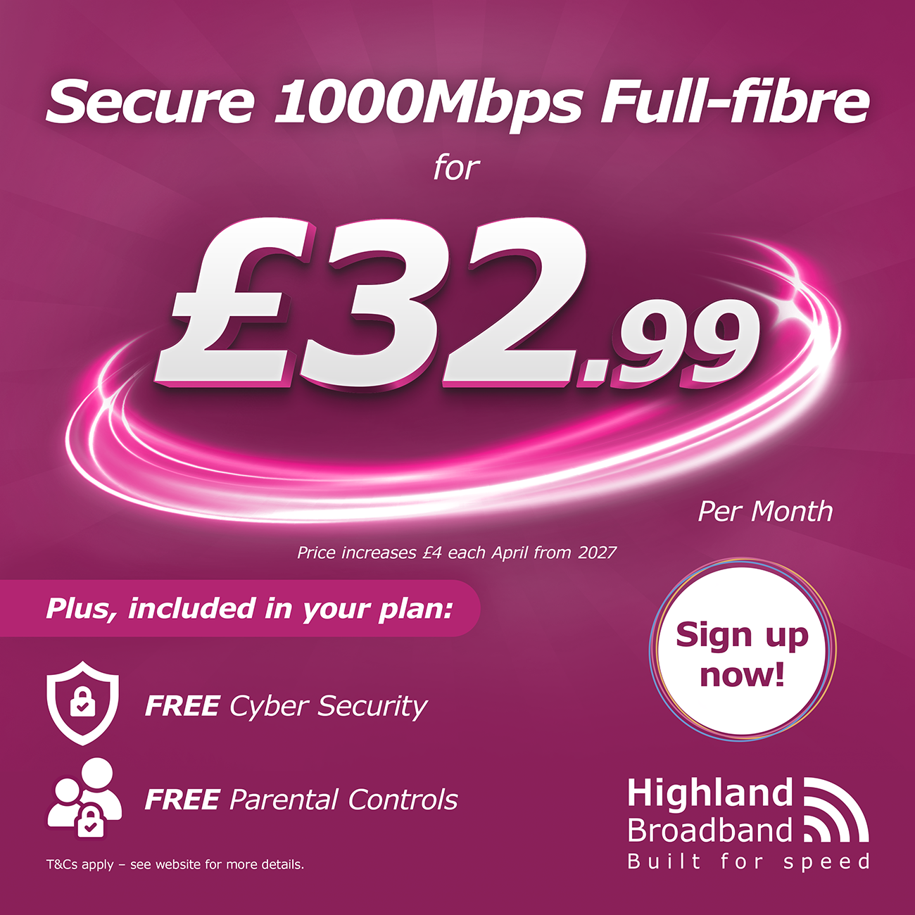 Highland Broadband Facebook ad