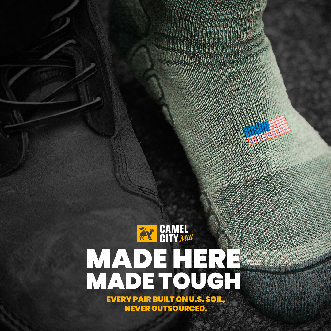 Camel City Mill Work Socks Facebook ad
