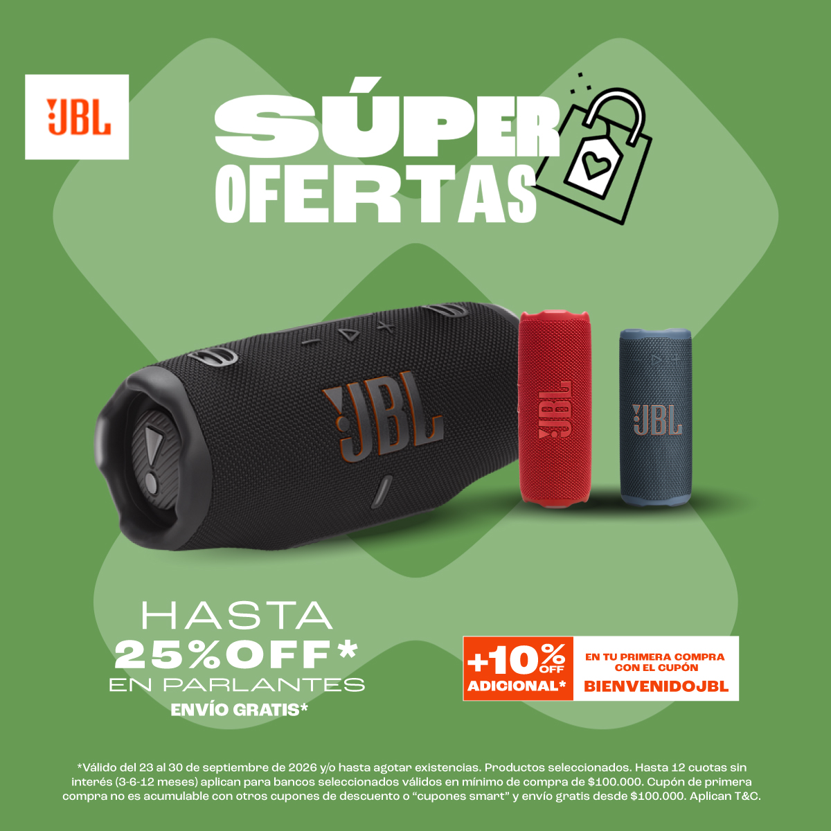 JBL Colombia Facebook ad: Envío gratis