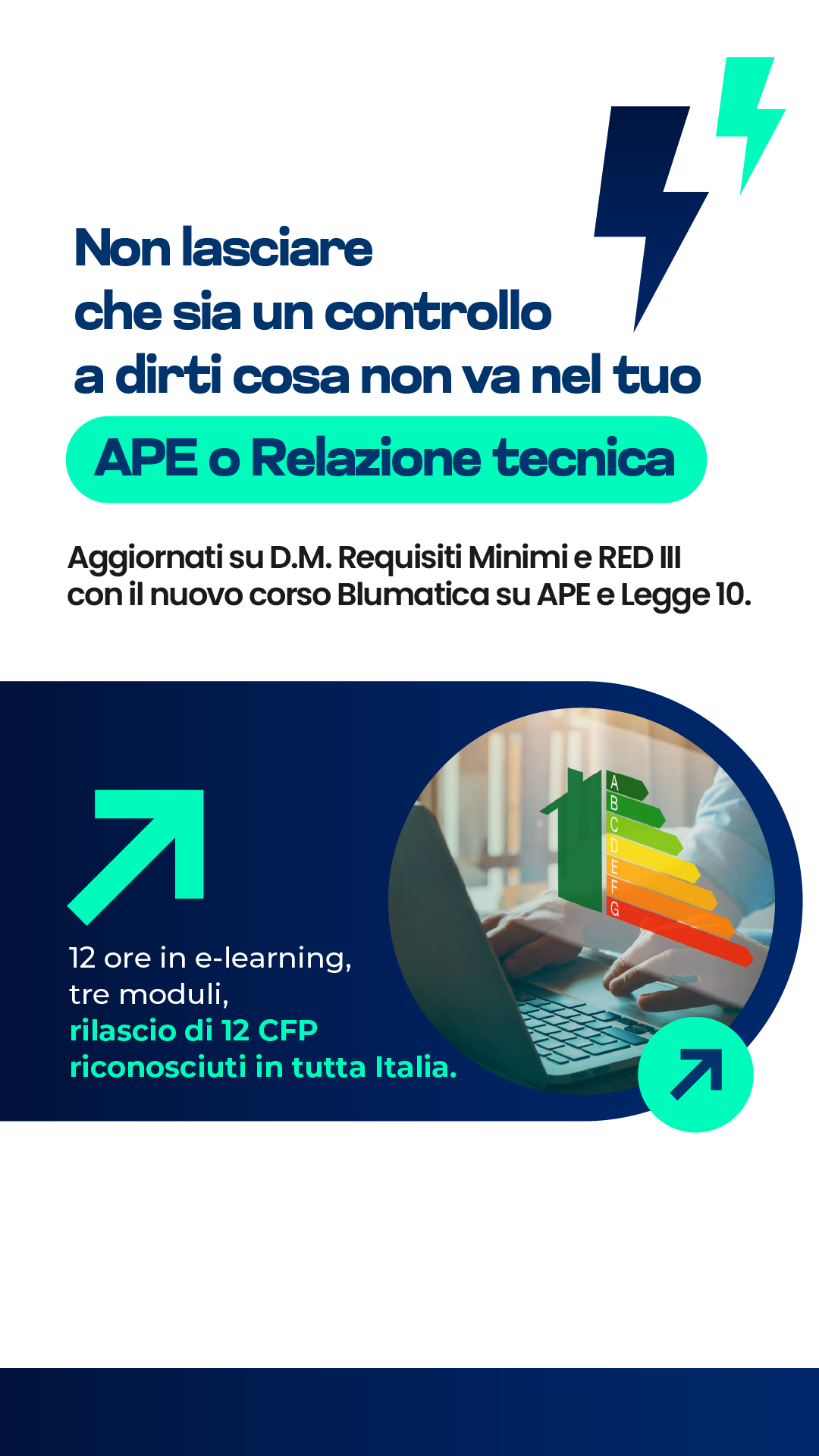 Blumatica Software Edilizia e Sicurezza Facebook ad: Corso APE e Legge 10 secondo il nuovo decreto Requisiti…