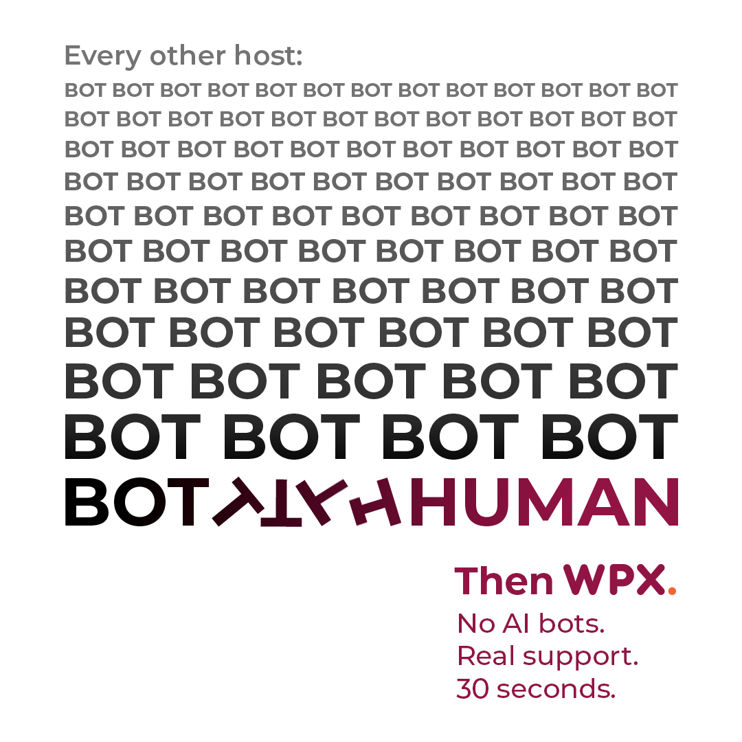 WPX Hosting Facebook ad