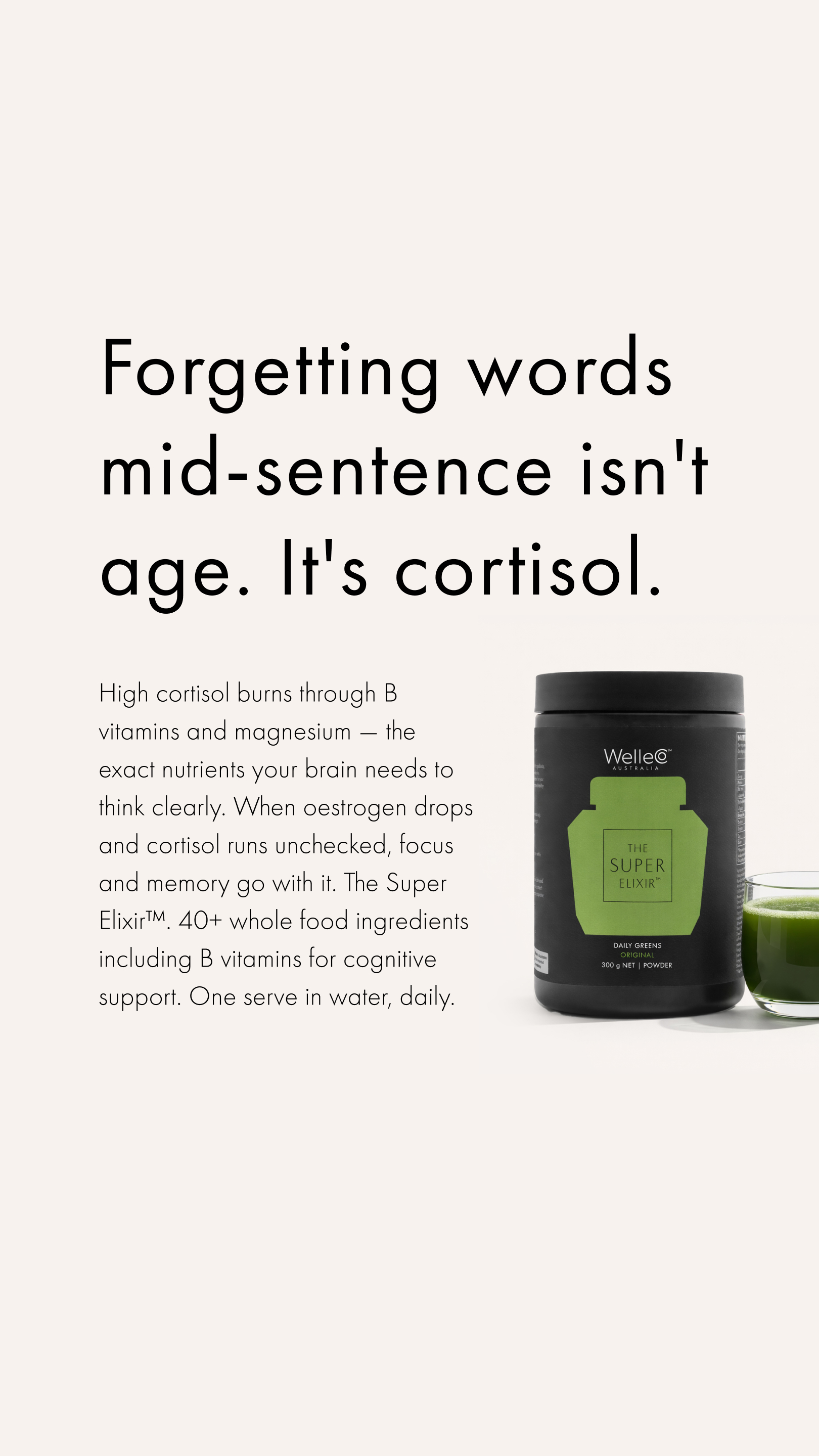 WelleCo Facebook ad
