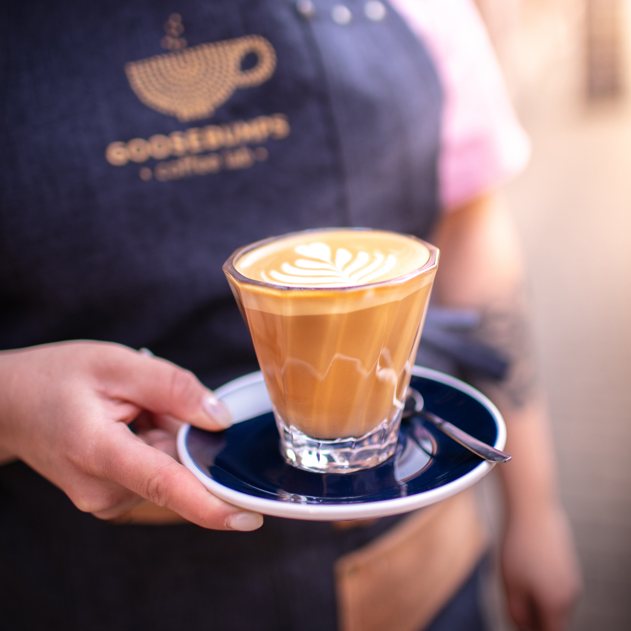 Goosebumps Coffee Lab Facebook ad: Visiting Budapest and looking for a great coffee…