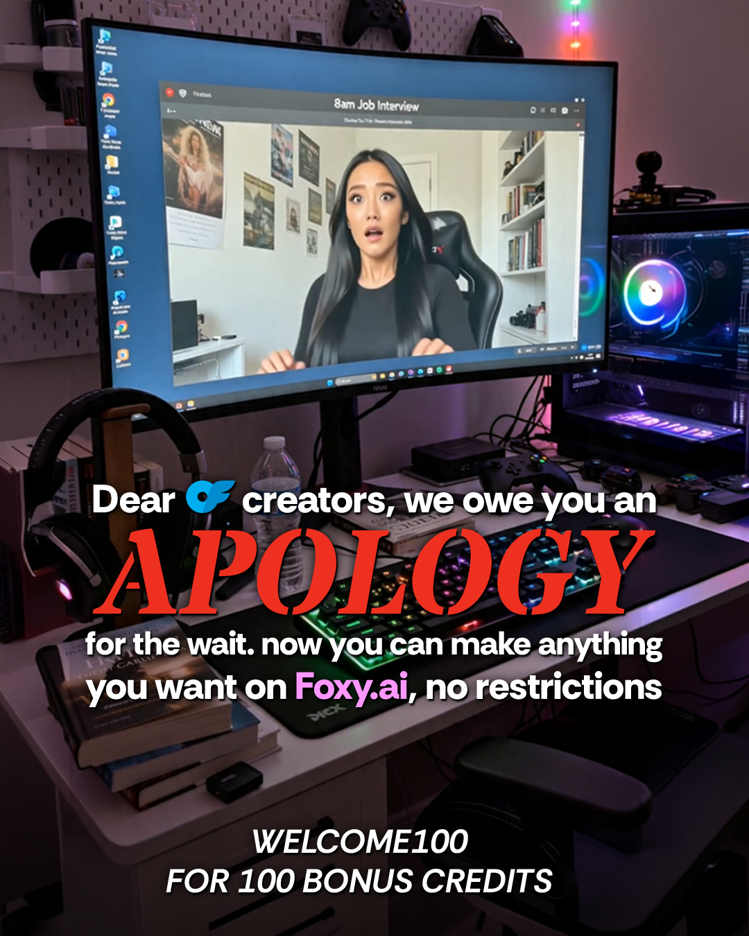 Foxy.ai Facebook ad
