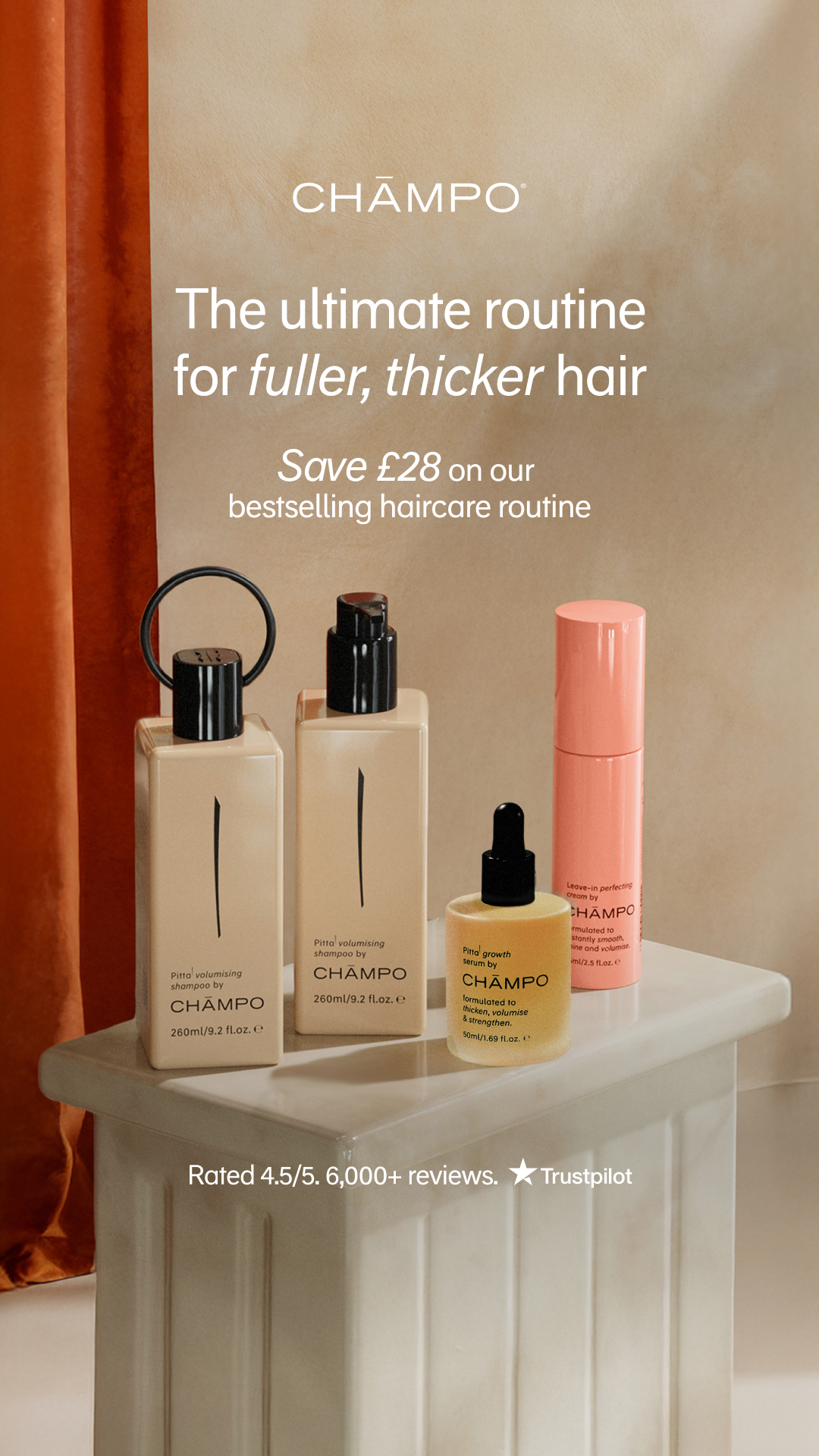 Chāmpo Haircare Facebook ad