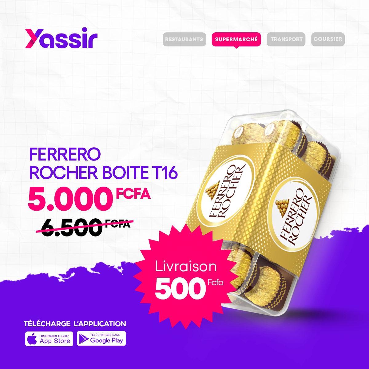 Yassir Sénégal Facebook ad