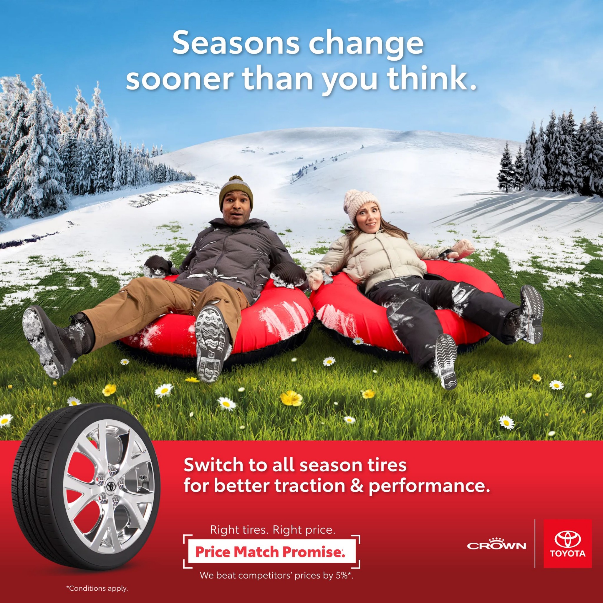 Crown Toyota Facebook ad from Nov 20, 2025