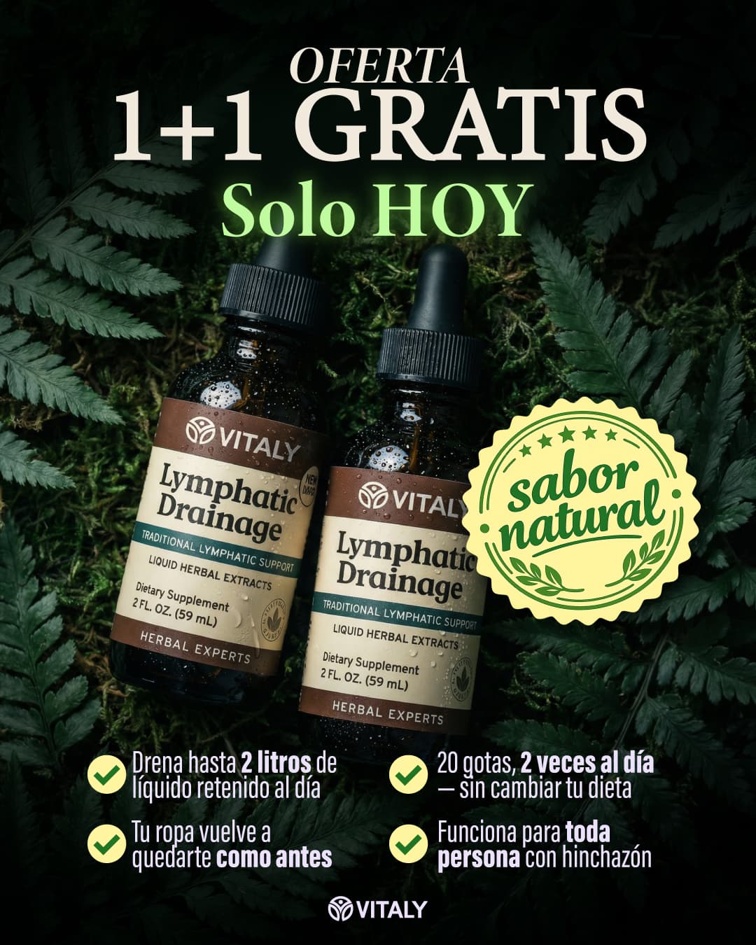 Vitaly Facebook ad: Oferta 2x1