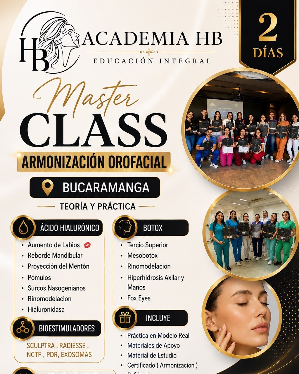 Harmony Face Facebook ad: Hola Bucaramanga Venimos con esta Master Class de…