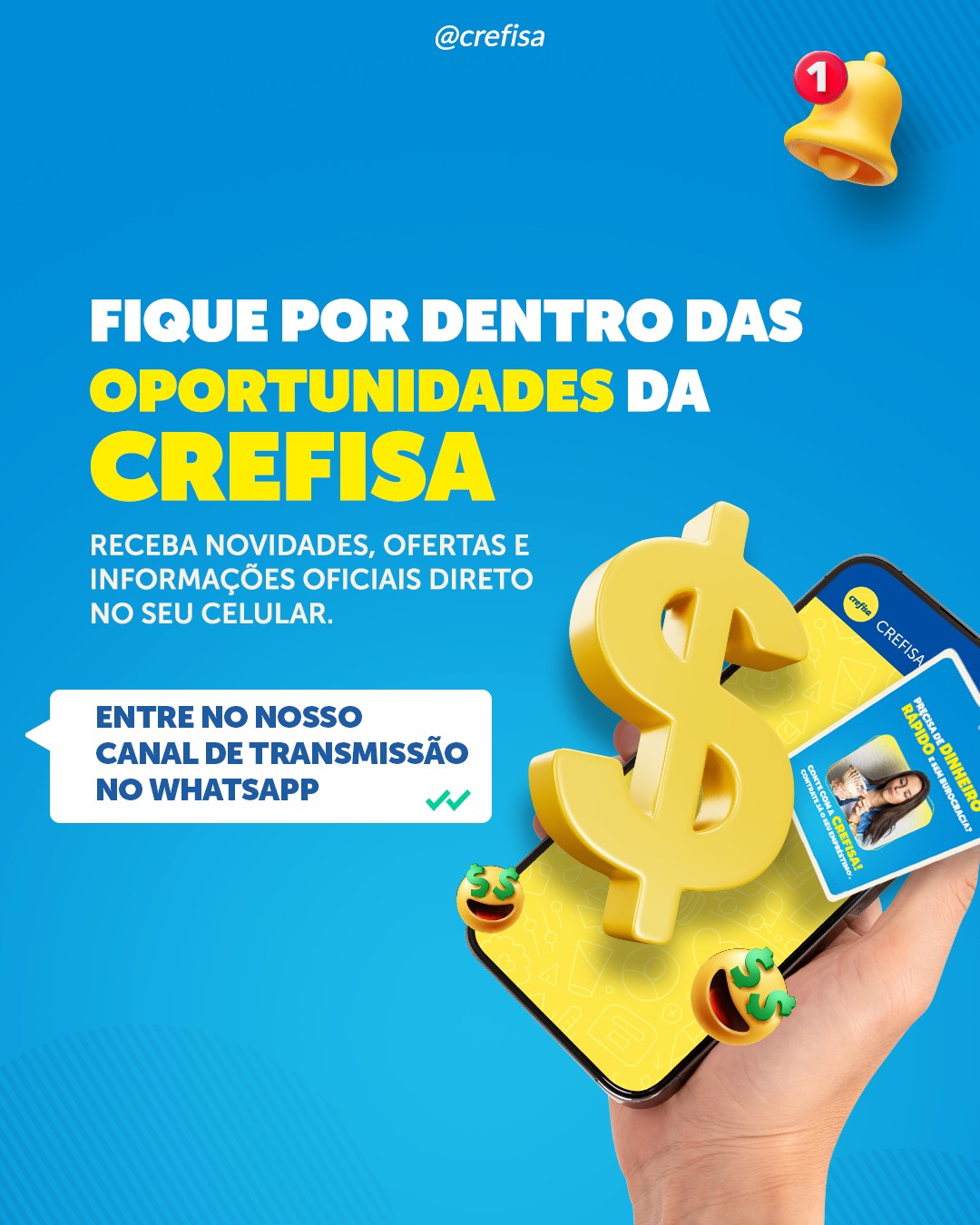 Crefisa S/A Facebook ad: crefisaoficial | Twitter, Facebook, TikTok | Linktree