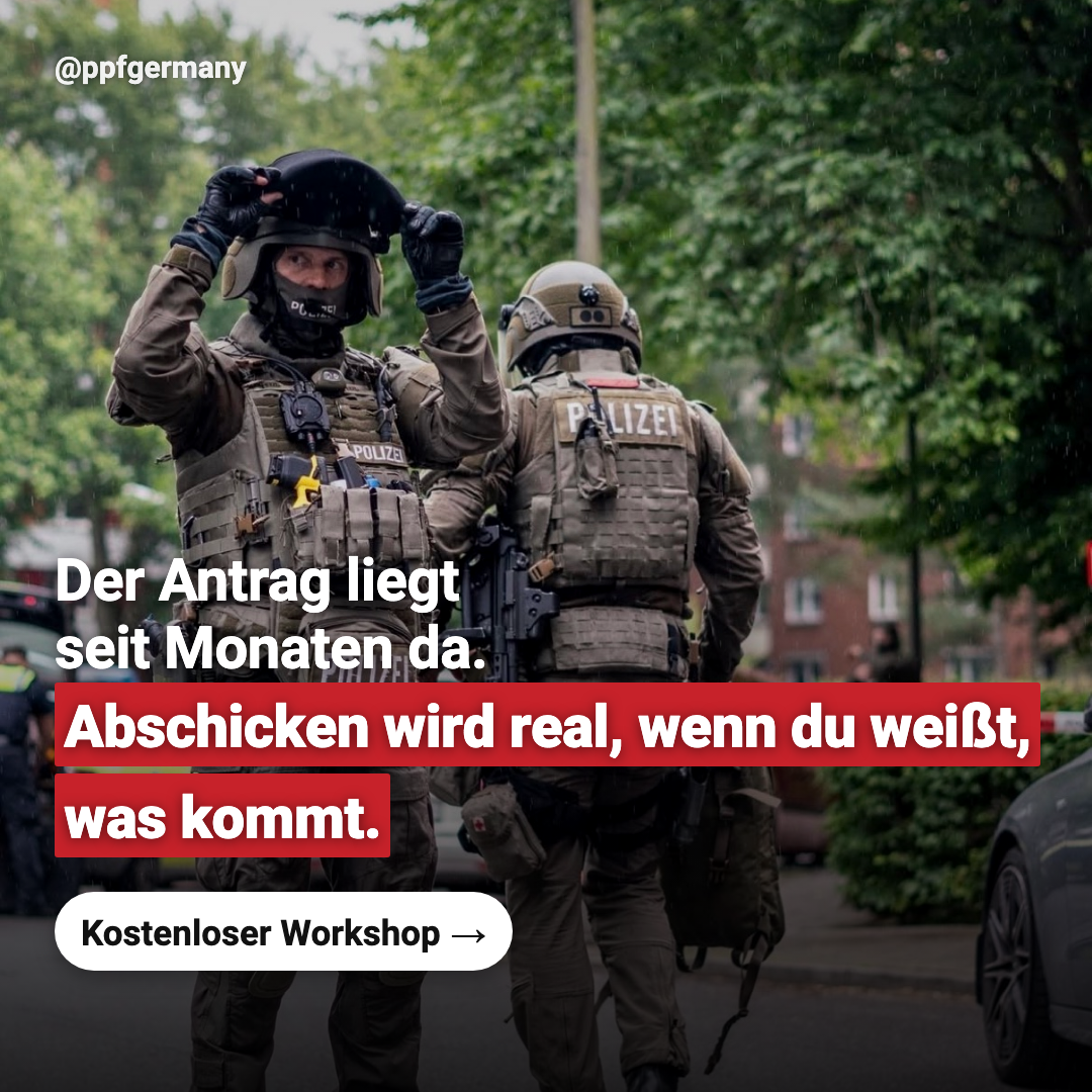 PPF Germany Facebook ad: Der Antrag liegt seit Monaten da, abgeschickt hast…
