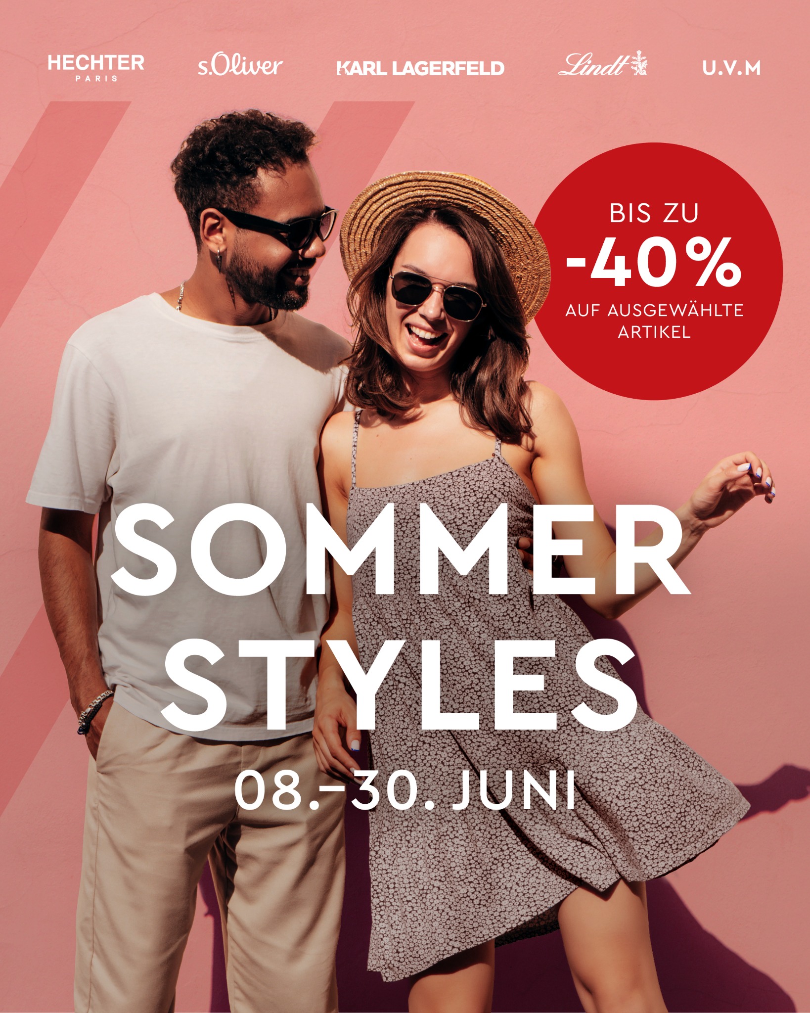 Miltenberger Outlet Center Facebook ad: Garderobe schon sommerfit?