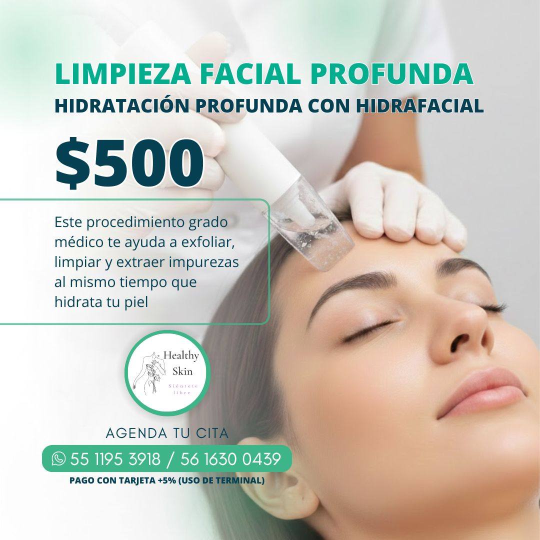 Healthy Skin Lindavista Facebook ad: ¿Has sentido la magia de un facial?