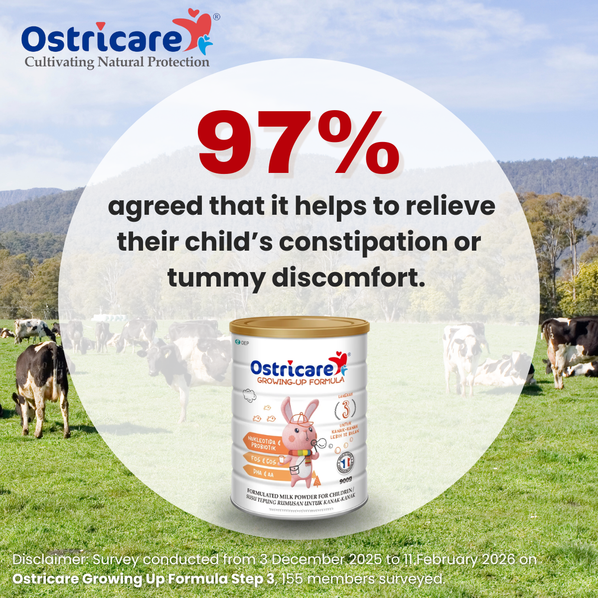 Ostricare Cow Milk BB-12 Facebook ad: Is your child struggling with constipation or tummy…